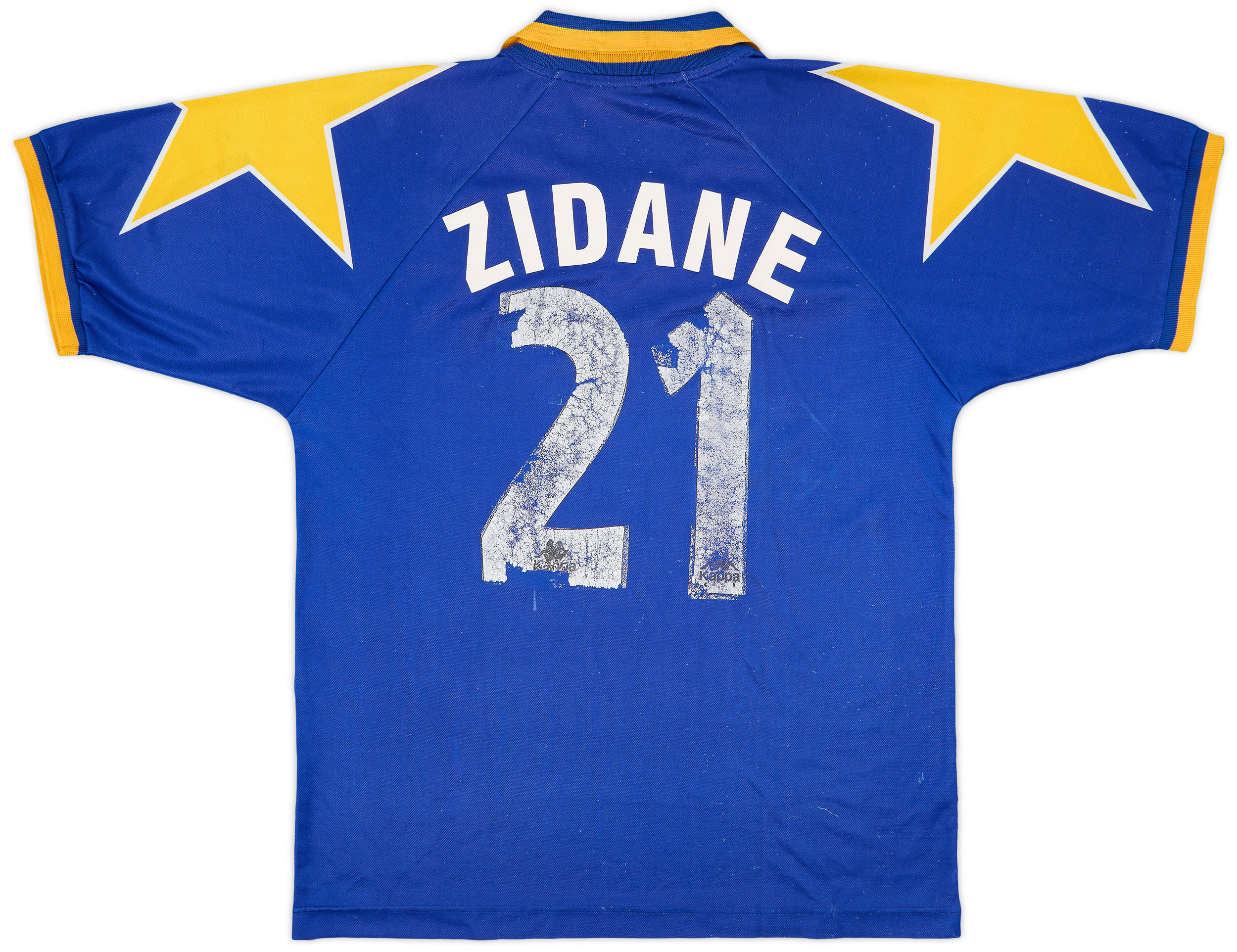 1995-96 Juventus Away Shirt Zidane #21 - 3/10 - (L)
