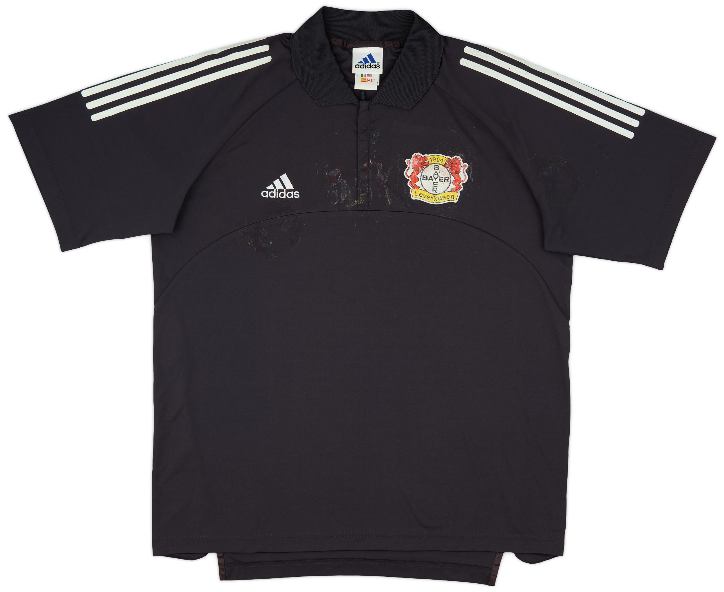 2002-04 Bayern Leverkusen adidas 1/4 Zip Polo Shirt - 4/10