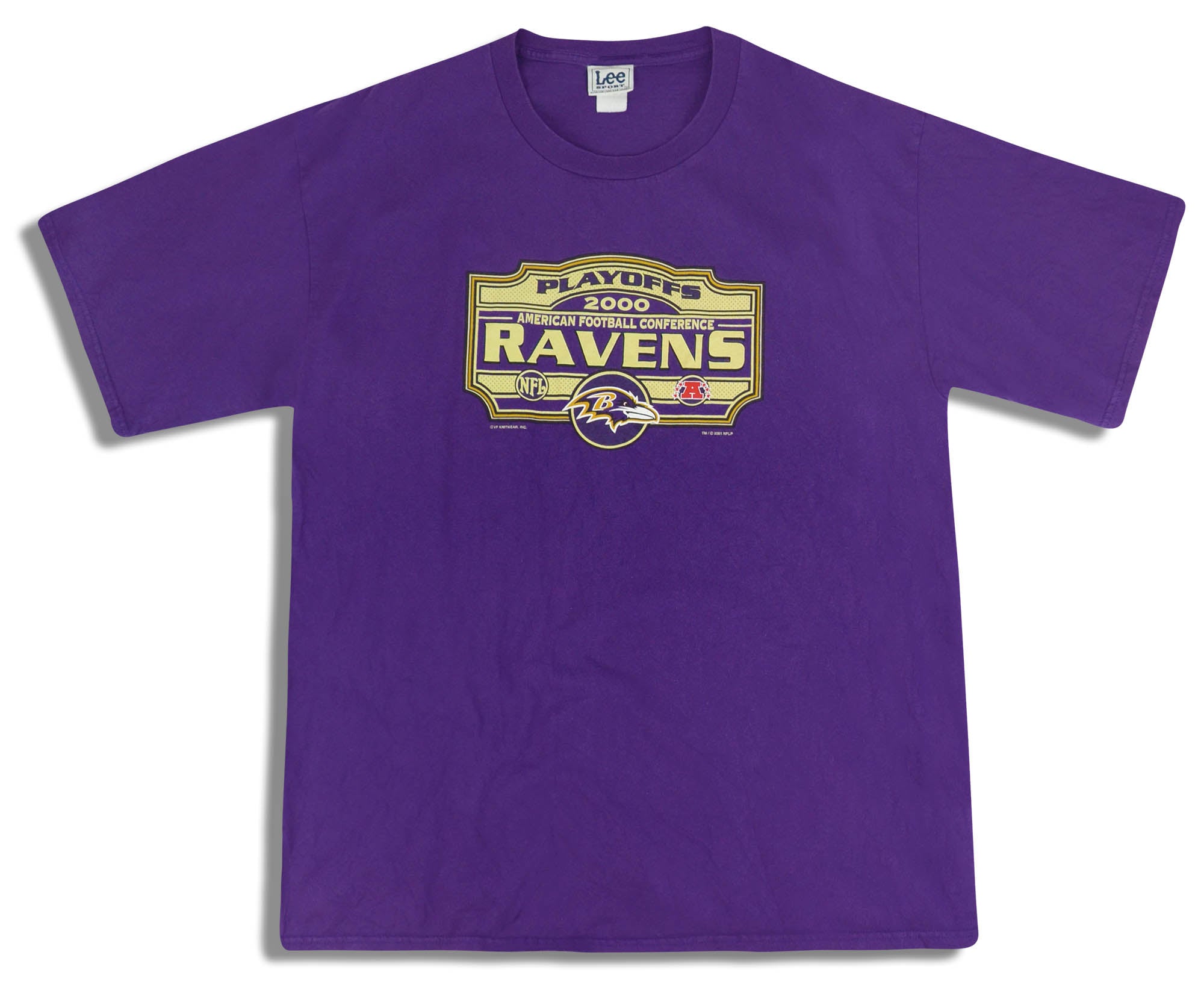 2000 Baltimore Ravens Lee Sport Graphic Tee XL