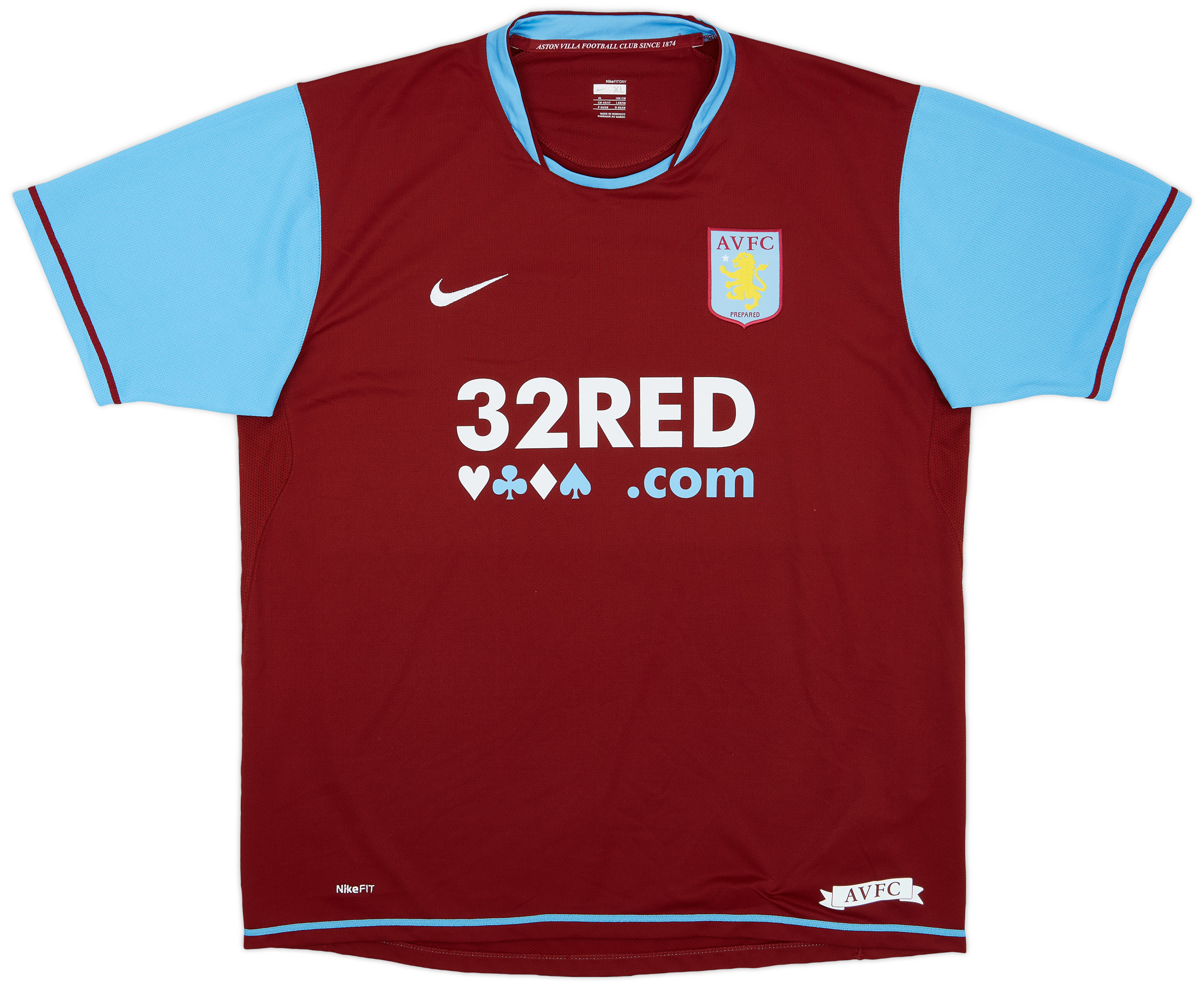2007-08 Aston Villa Home Shirt - 9/10 - (XL)