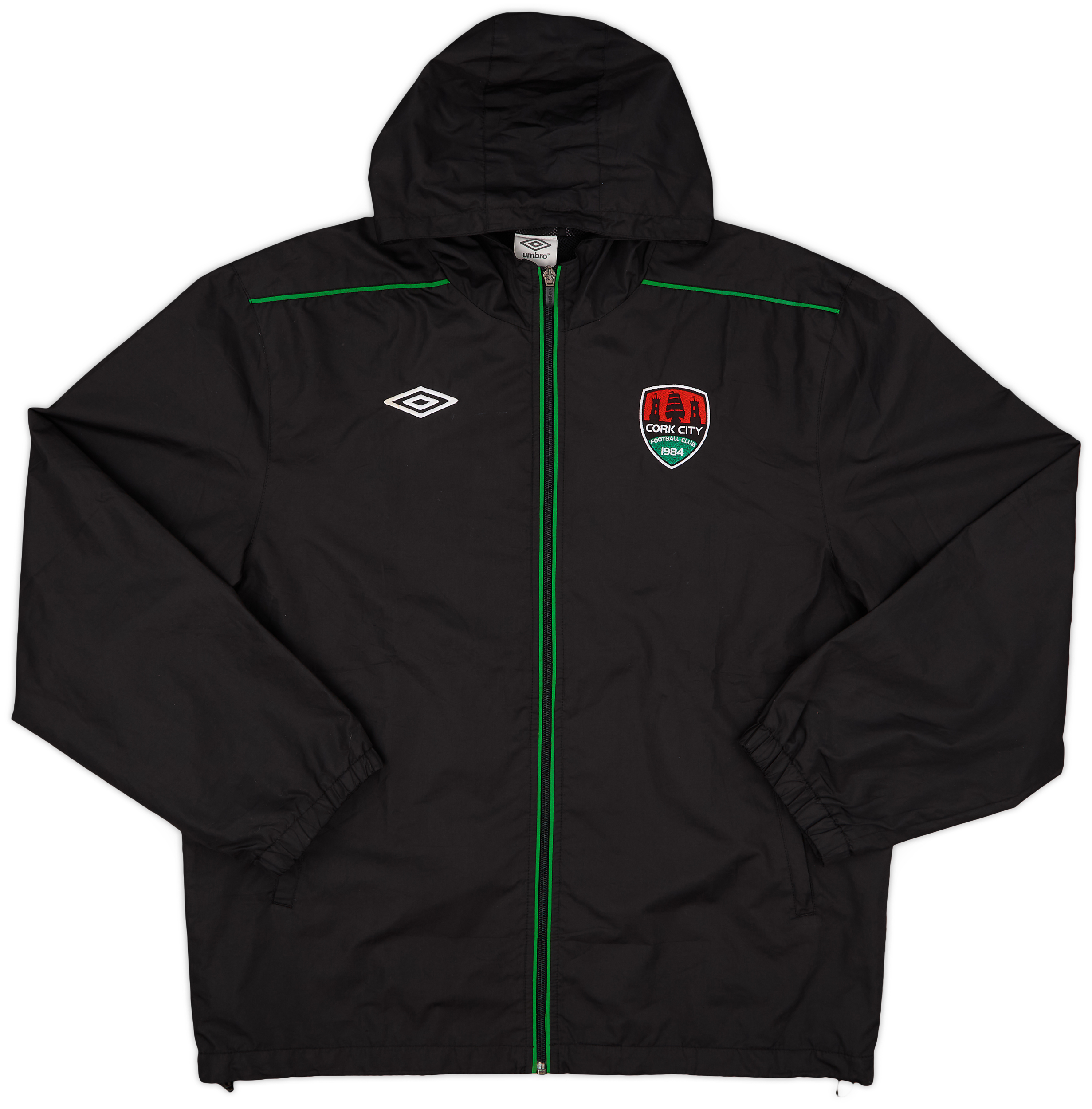 2012-14 Cork City Umbro Hooded Track Jacket - 8/10 - (L)