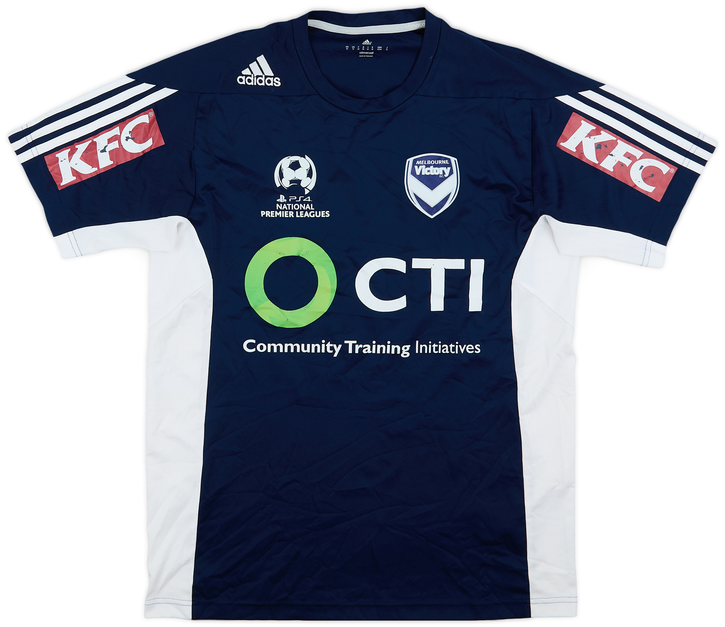2015-16 Melbourne Victory adidas Training Shirt - 6/10 - (M)