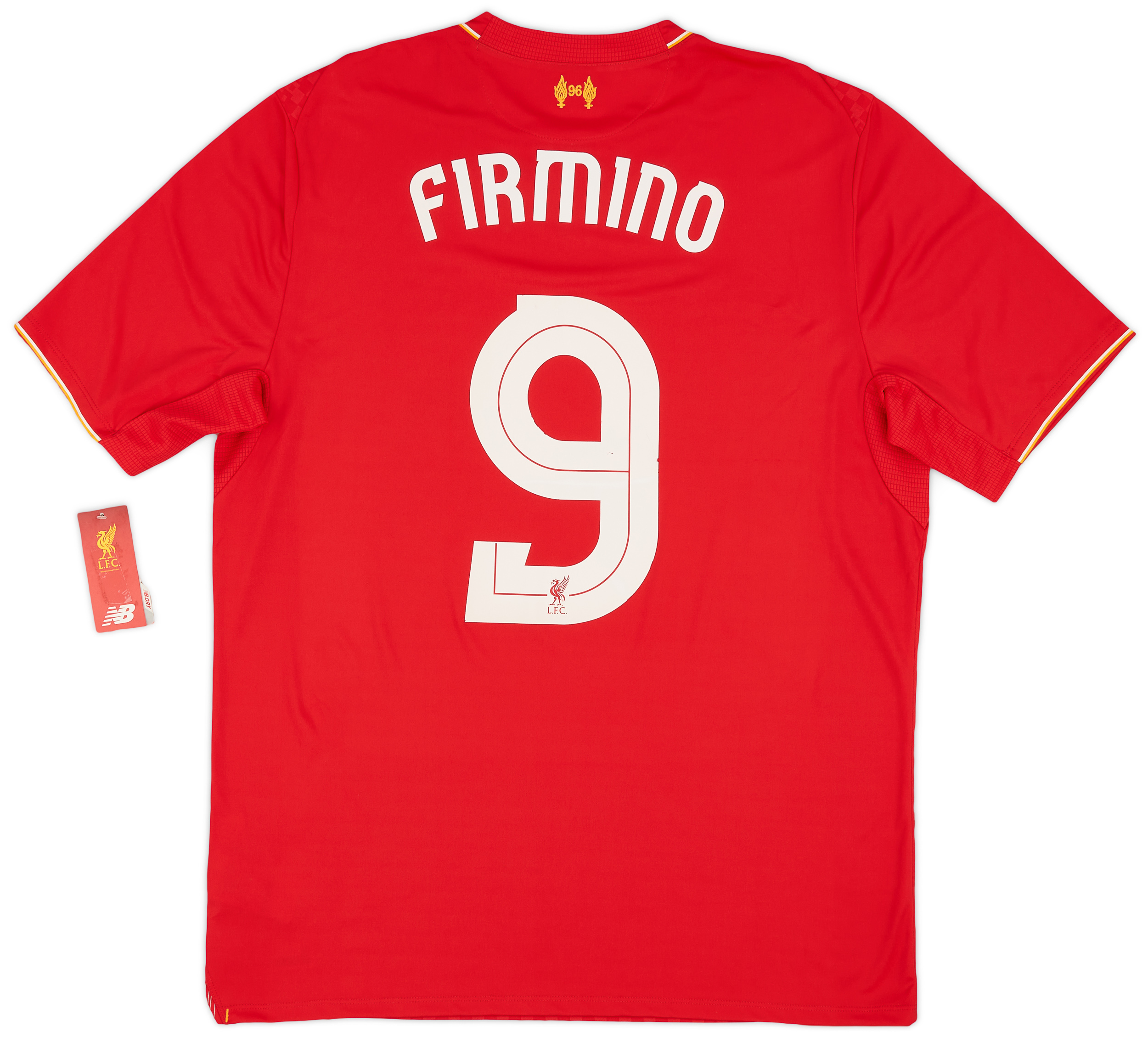 売れ筋がひ新作！ 2015-16 Liverpool Home Shirt Firmino #9 (L) ウェア