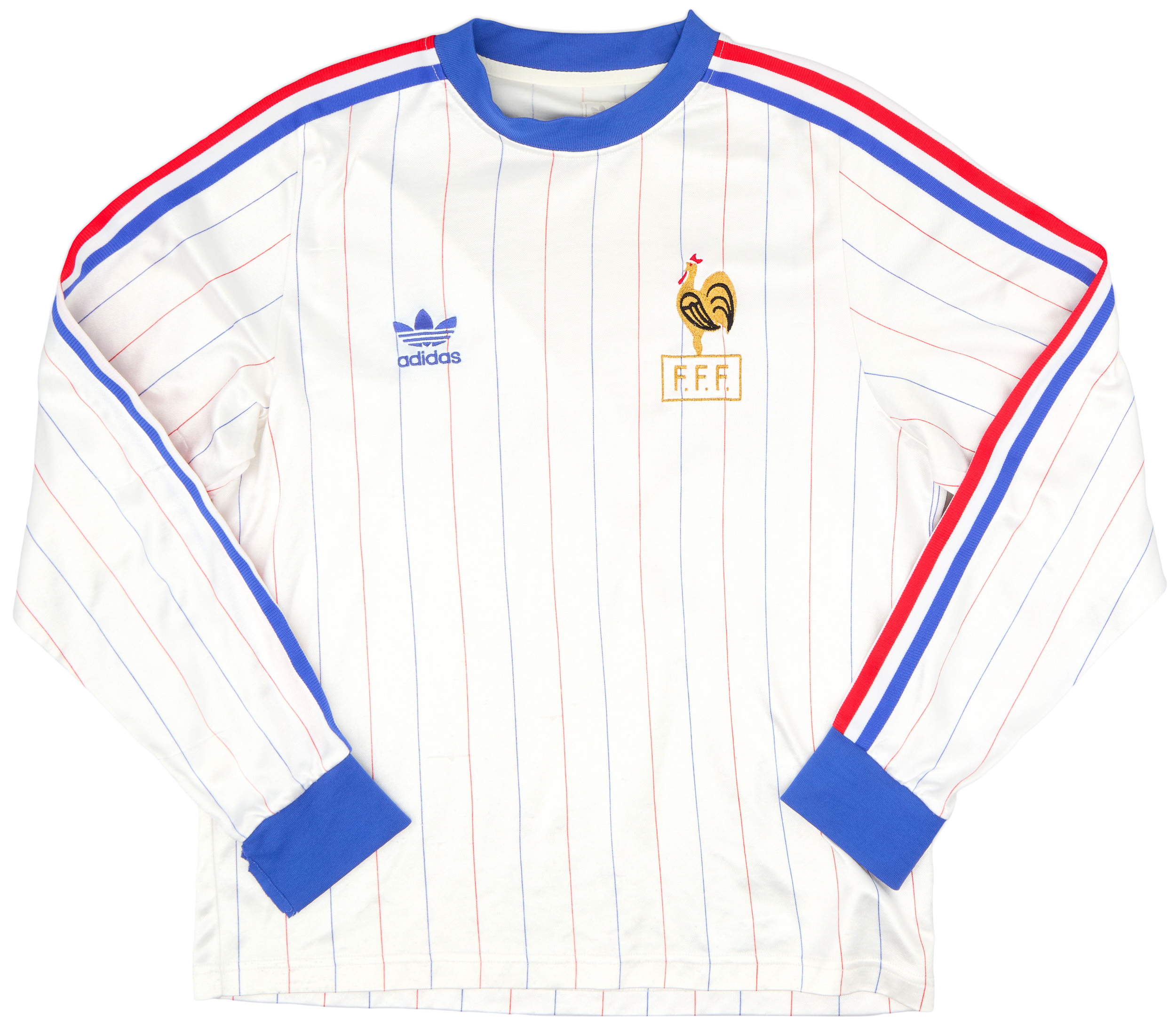 トップス 70s French adidas football shirt Vintage France 1970s FFF World Cup Jersey Shirt Football