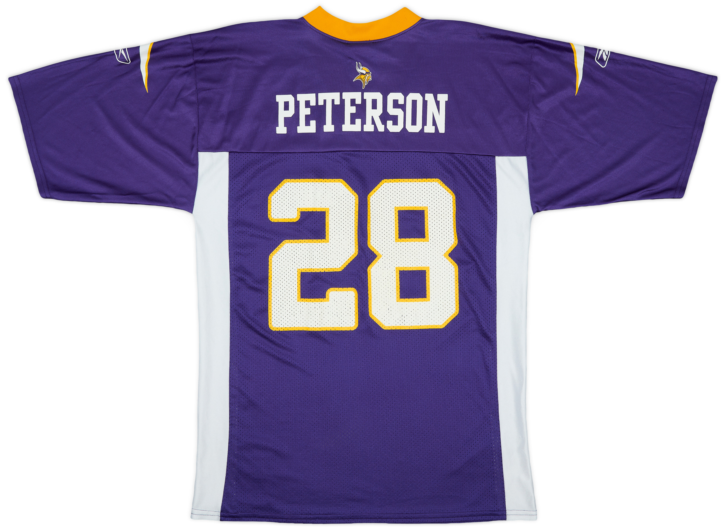 Reebok ゲームシャツ NFL バイキングス PETERSON 28番 XL 2008-11 Minnesota Vikings Peterson #28 Reebok Replica Home