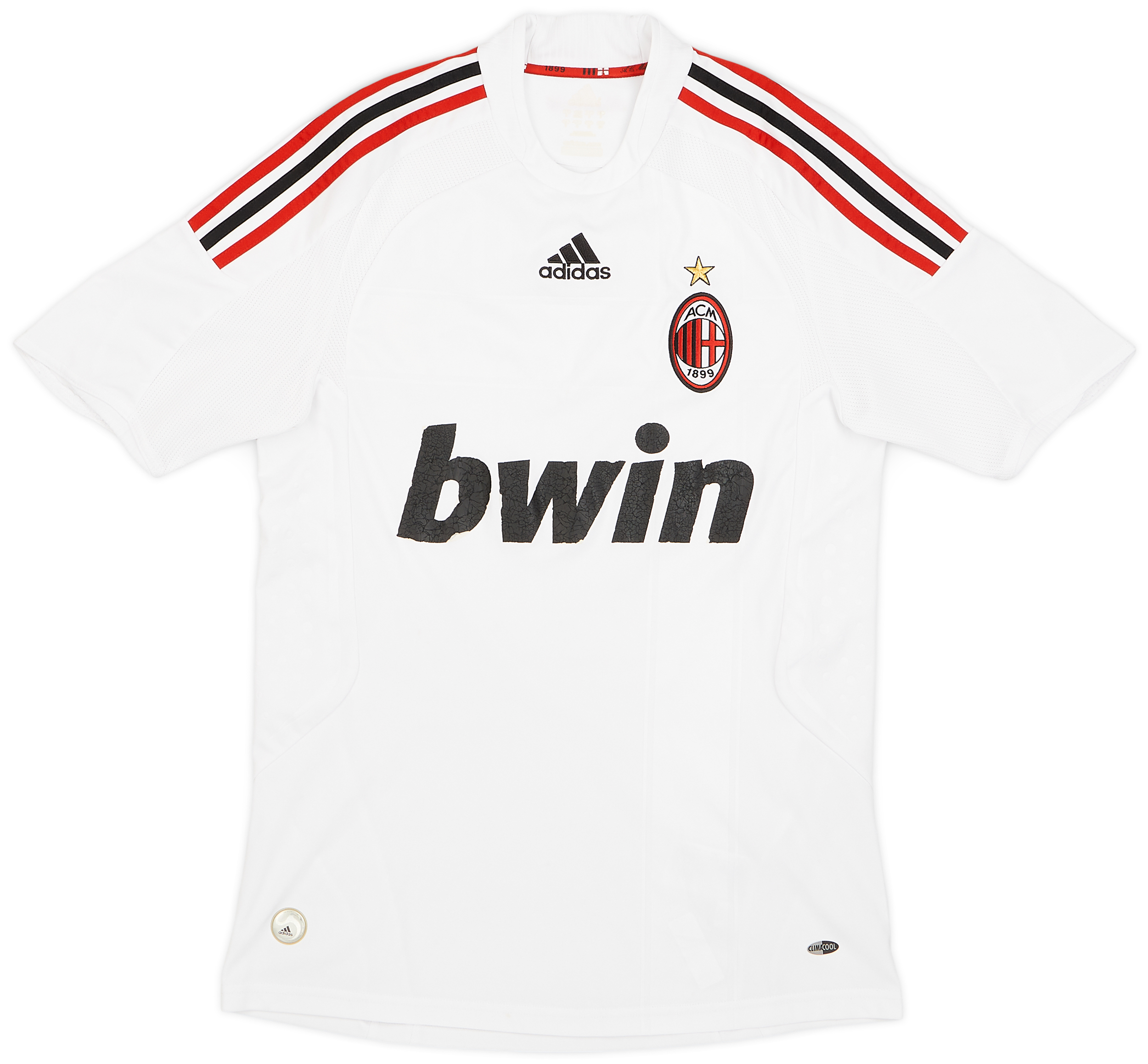AC MILAN #3 MALDINI 08-09 AWAY 在籍最終シーズン paolo-maldini-back-signed-ac-