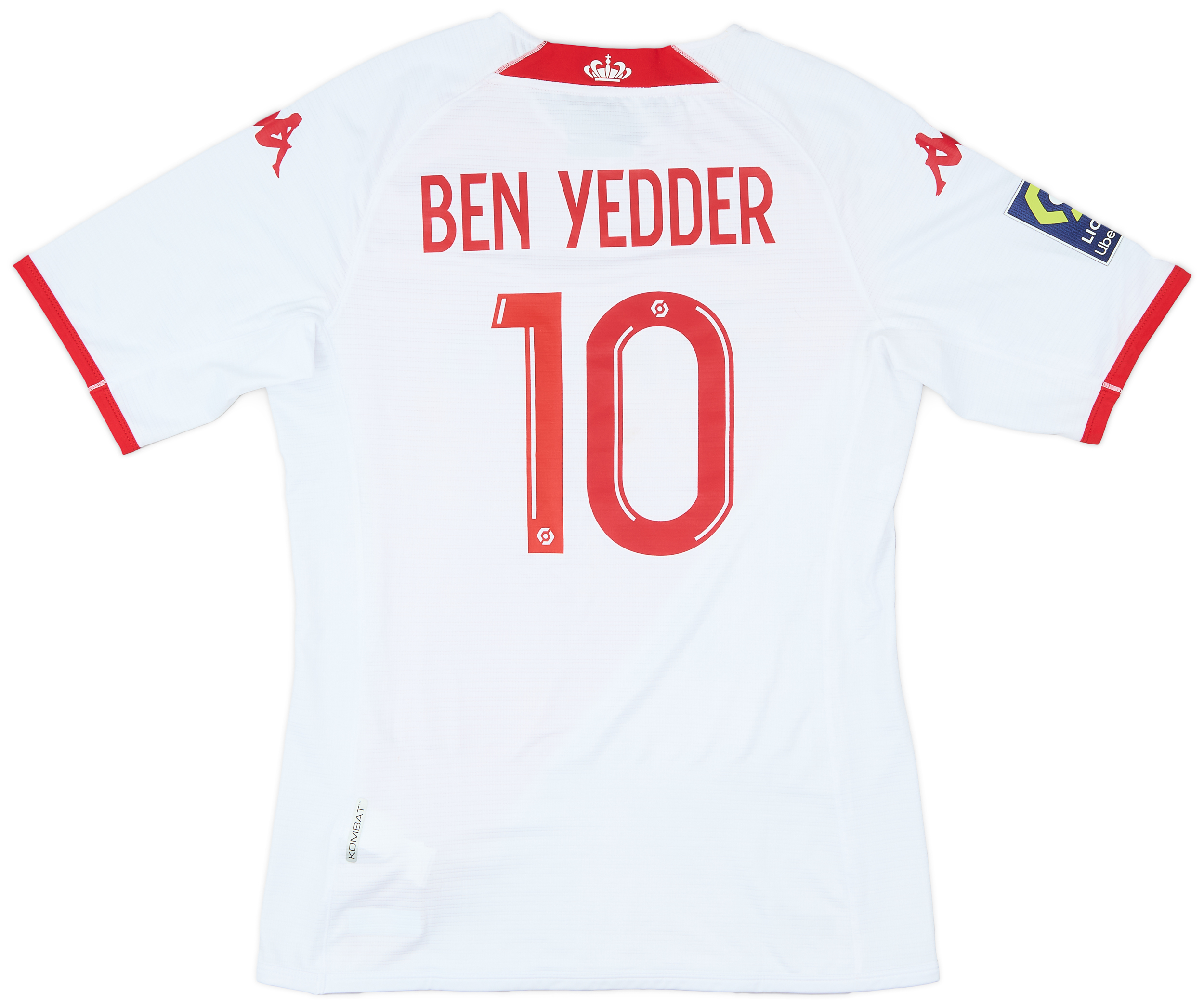 Maillot AS Monaco Signé Ben Yedder – Kappa, Taille L, Numéro 10, Neuf