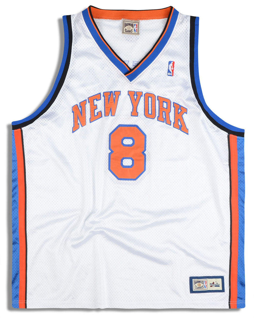 1990s New York Knicks Sprewell #8 Majestic Hardwood Classics Jersey (Home) XXL