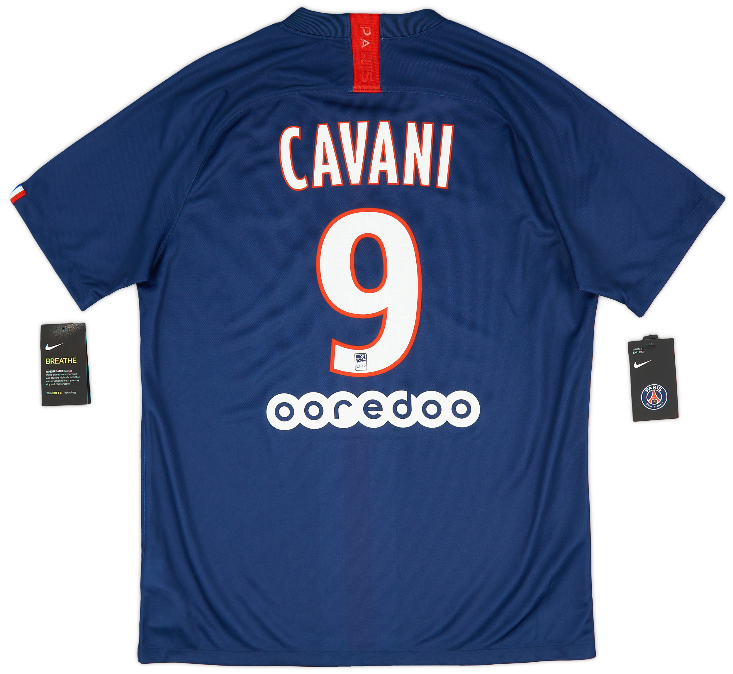Cavani 9 (flocage ligue 1 Conforama) - 19/20 PSG Exterieur - FLOQUE ME