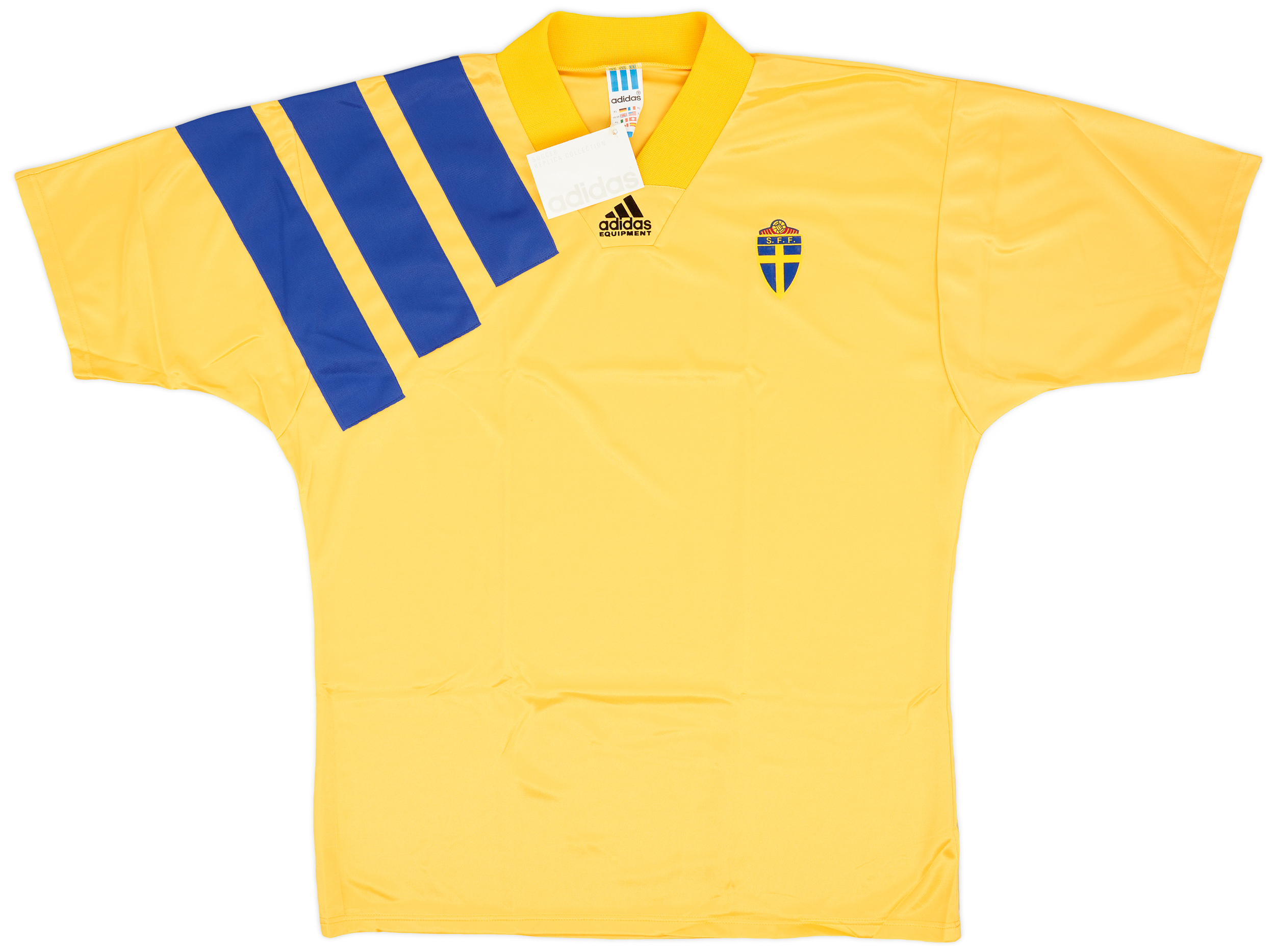 1992 94 Sweden Home Shirt XL 1992-94-sweden-home-shirt-xl