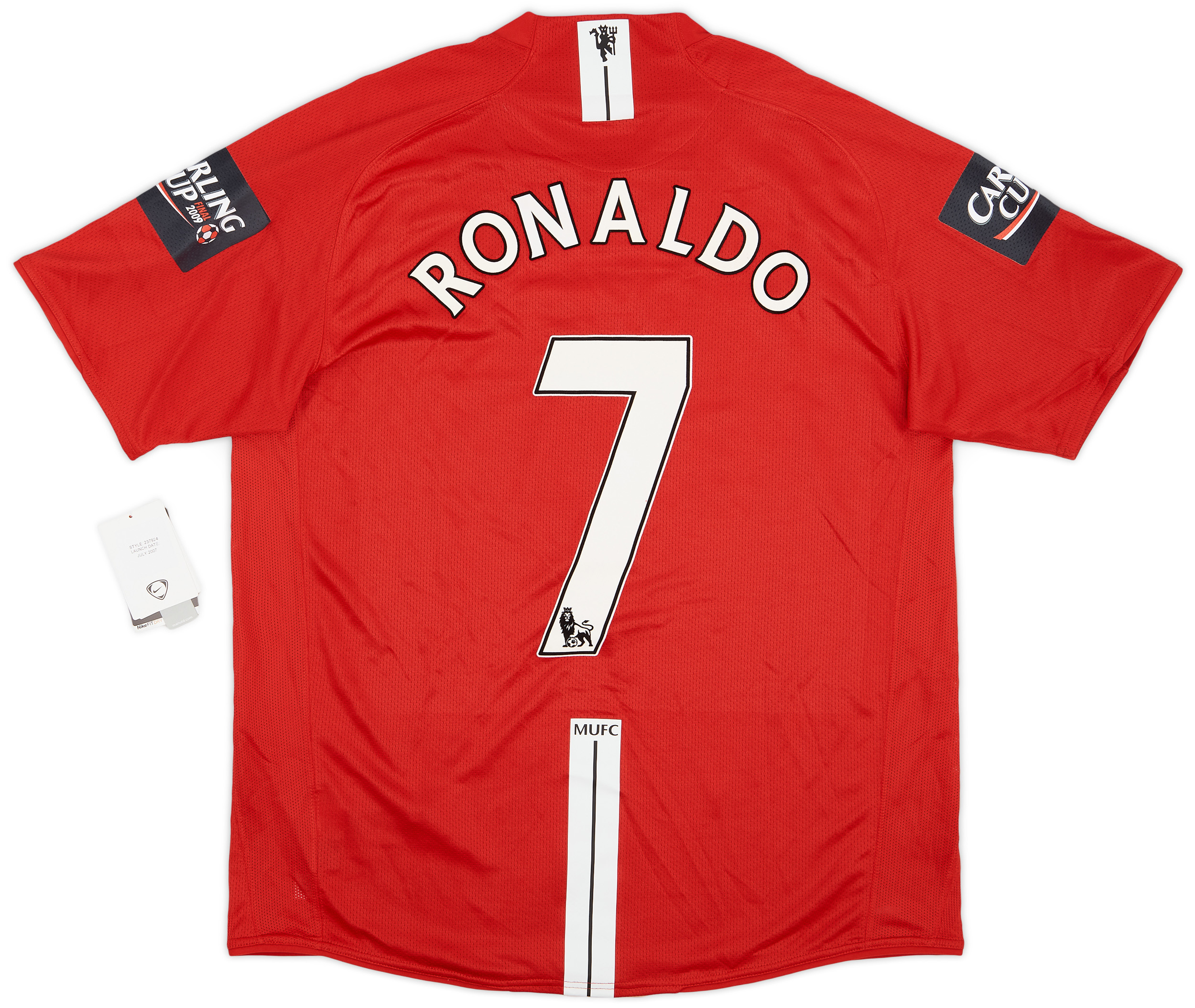 ポルトガル代表 RONALDO 7 シャツ 2007-09 Manchester United Home Shirt Ronaldo #7 (L)