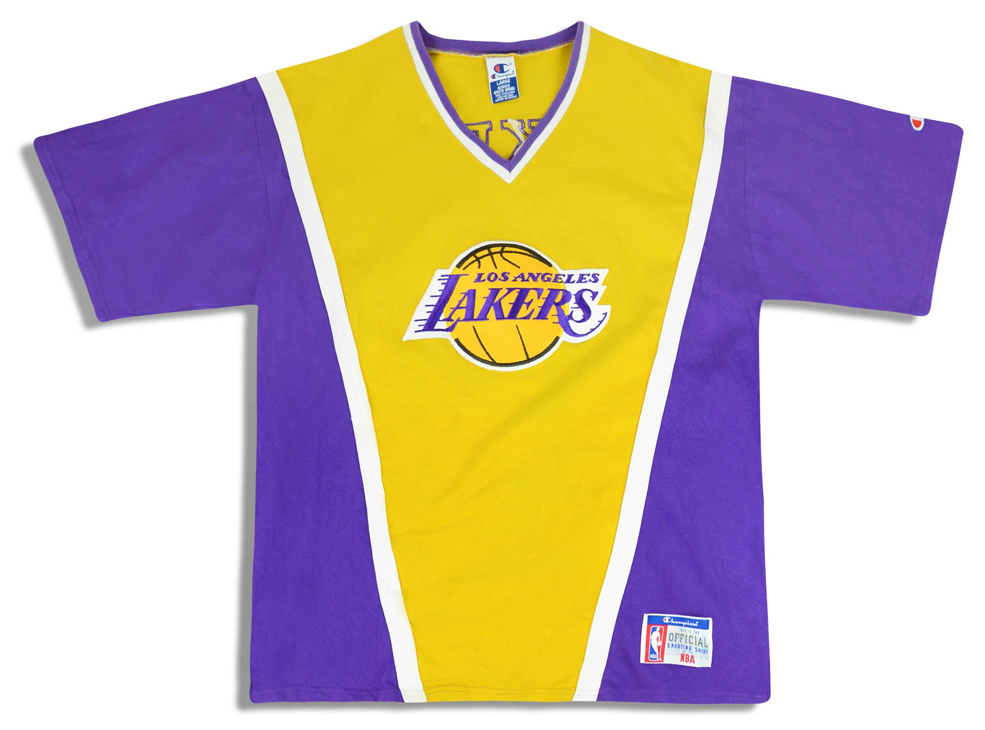 1990s Authentic LA Lakers Champion Shooting Shirt L