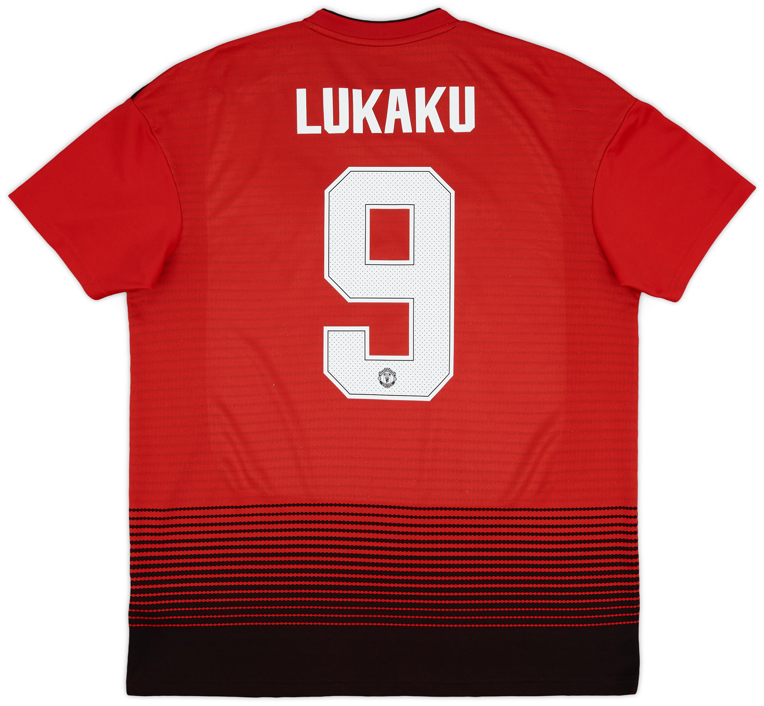 2018-19 Manchester United Home Shirt Lukaku #9 - 9/10 - (L)