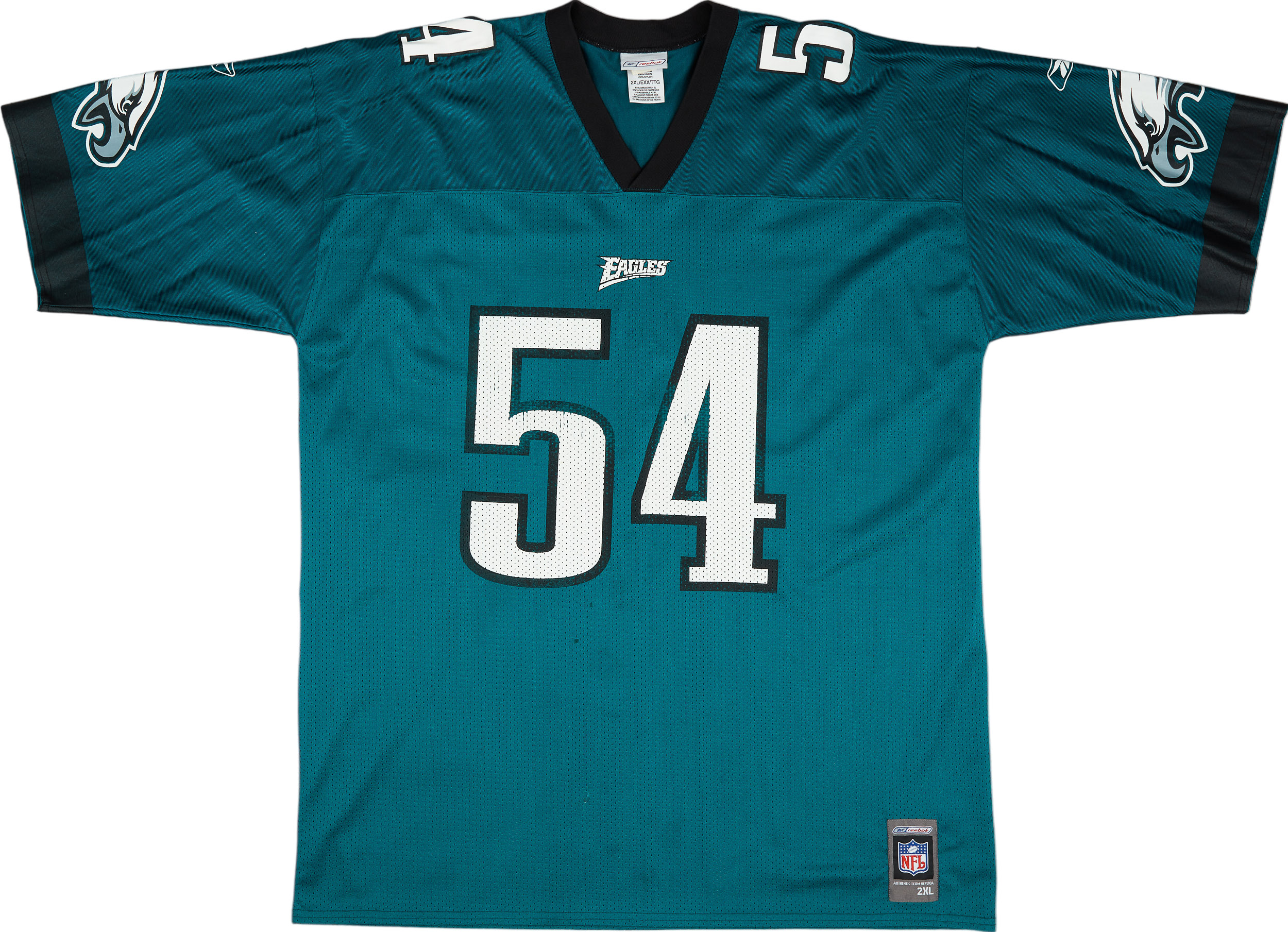 2001 Philadelphia Eagles Trotter 54 Reebok Home Jersey (Good) XXL