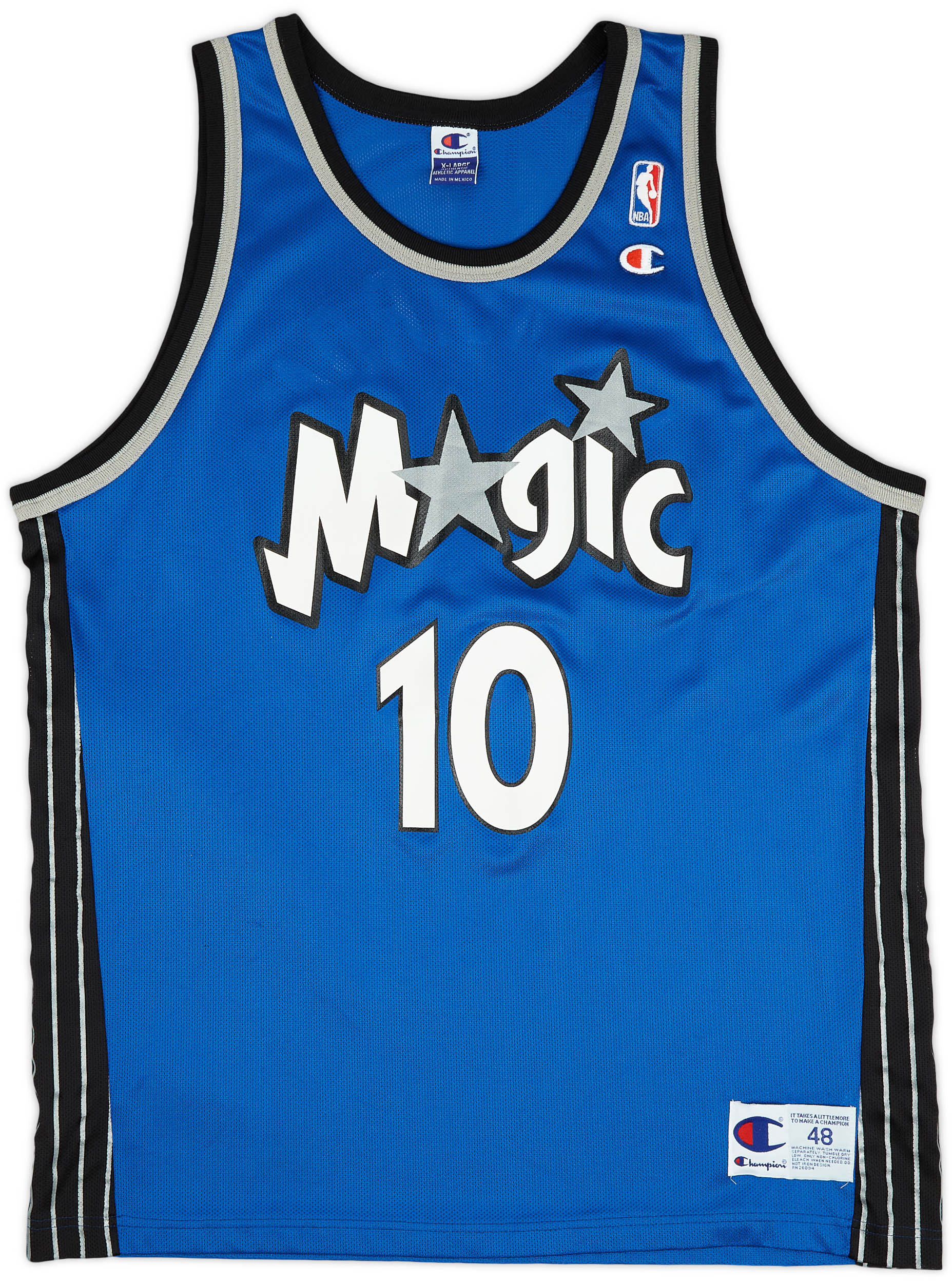 1998-03 Orlando Magic Armstrong #10 Champion Away Jersey (Excellent) XL