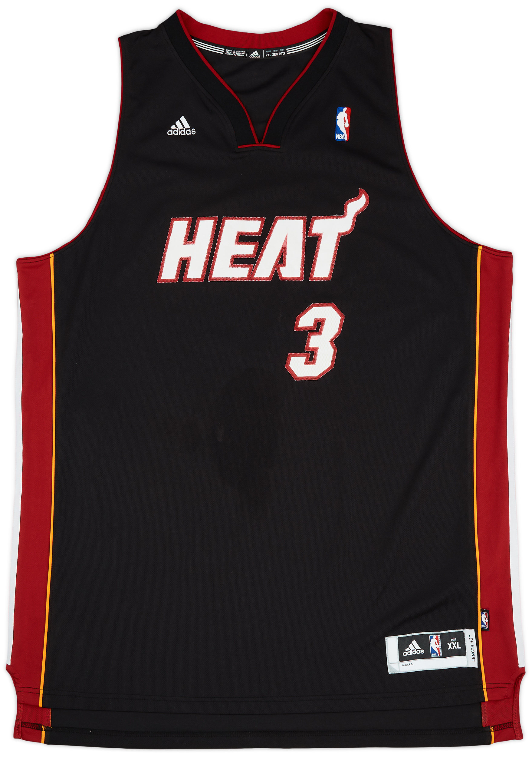ADIDAS Miami Heat Jersey Dwyane Wade Red NBA Youth XL 18-20