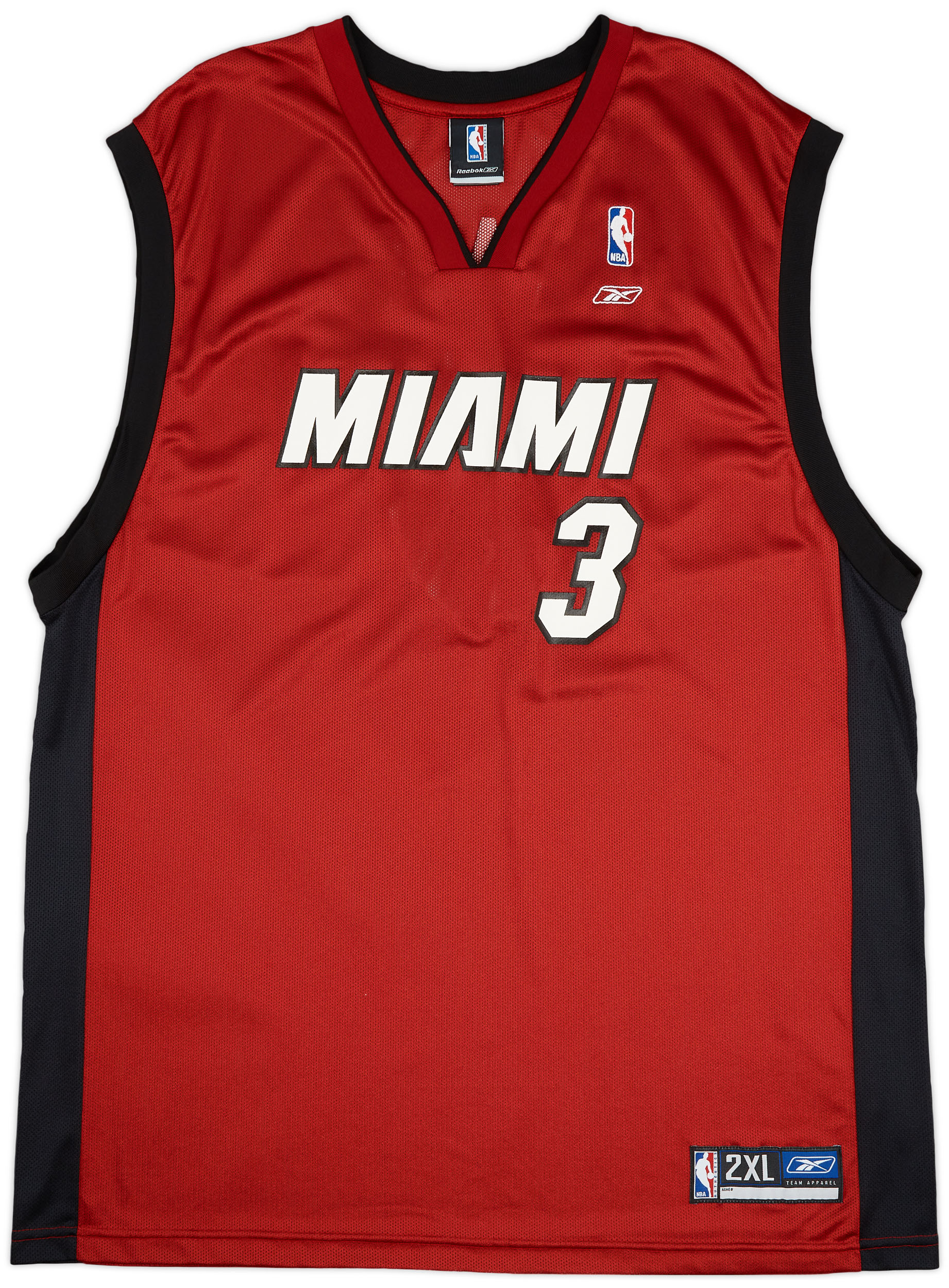 2003-06 Miami Heat Wade #3 Reebok Alternate Jersey (Very Good) XXL