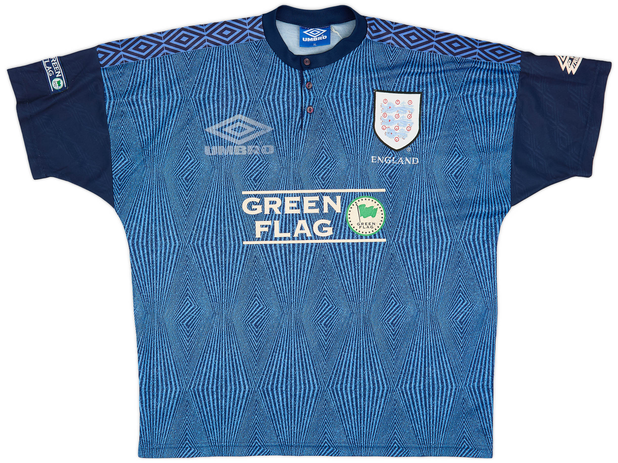 1996-98 England Umbro Training Shirt - 4/10 - (XL) 1996-98 England Umbro Training Shirt - 4/10 - (XL)