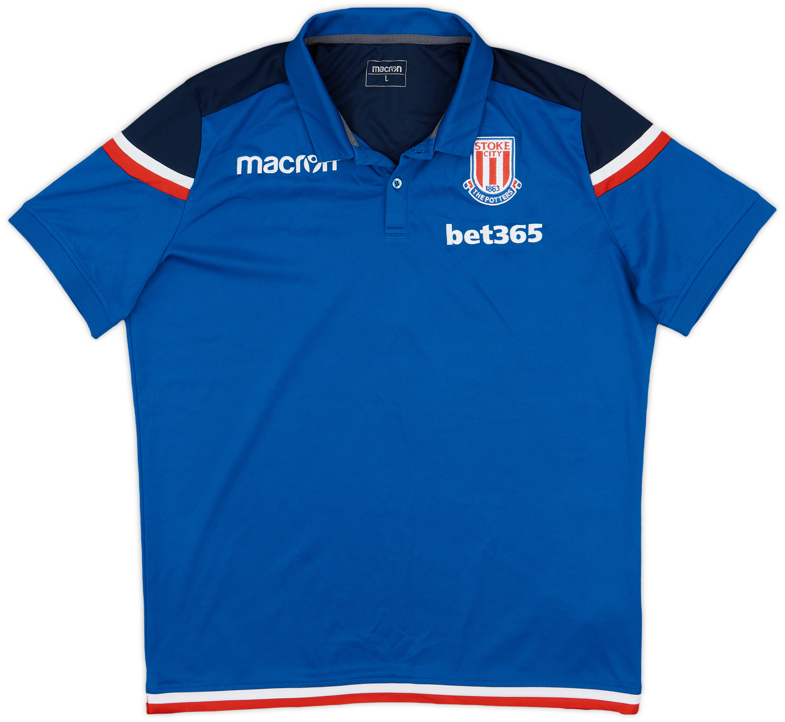 Camiseta de local de manga larga del Stoke City 2017-18 Shaqiri #22 - 9/10 - (S