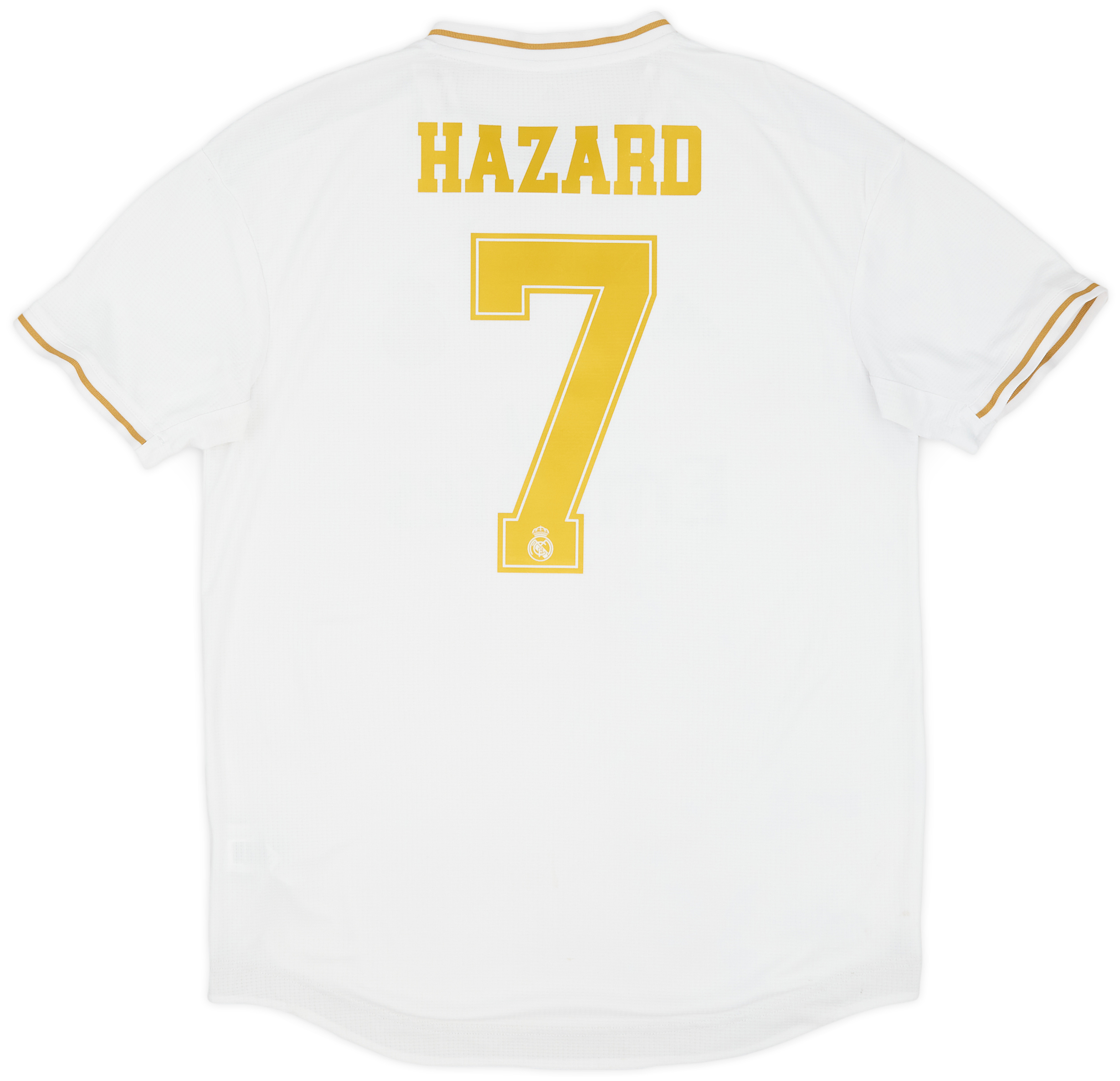 2019-20 Real Madrid Authentic Home Shirt Hazard #7 - 4/10 - (L)