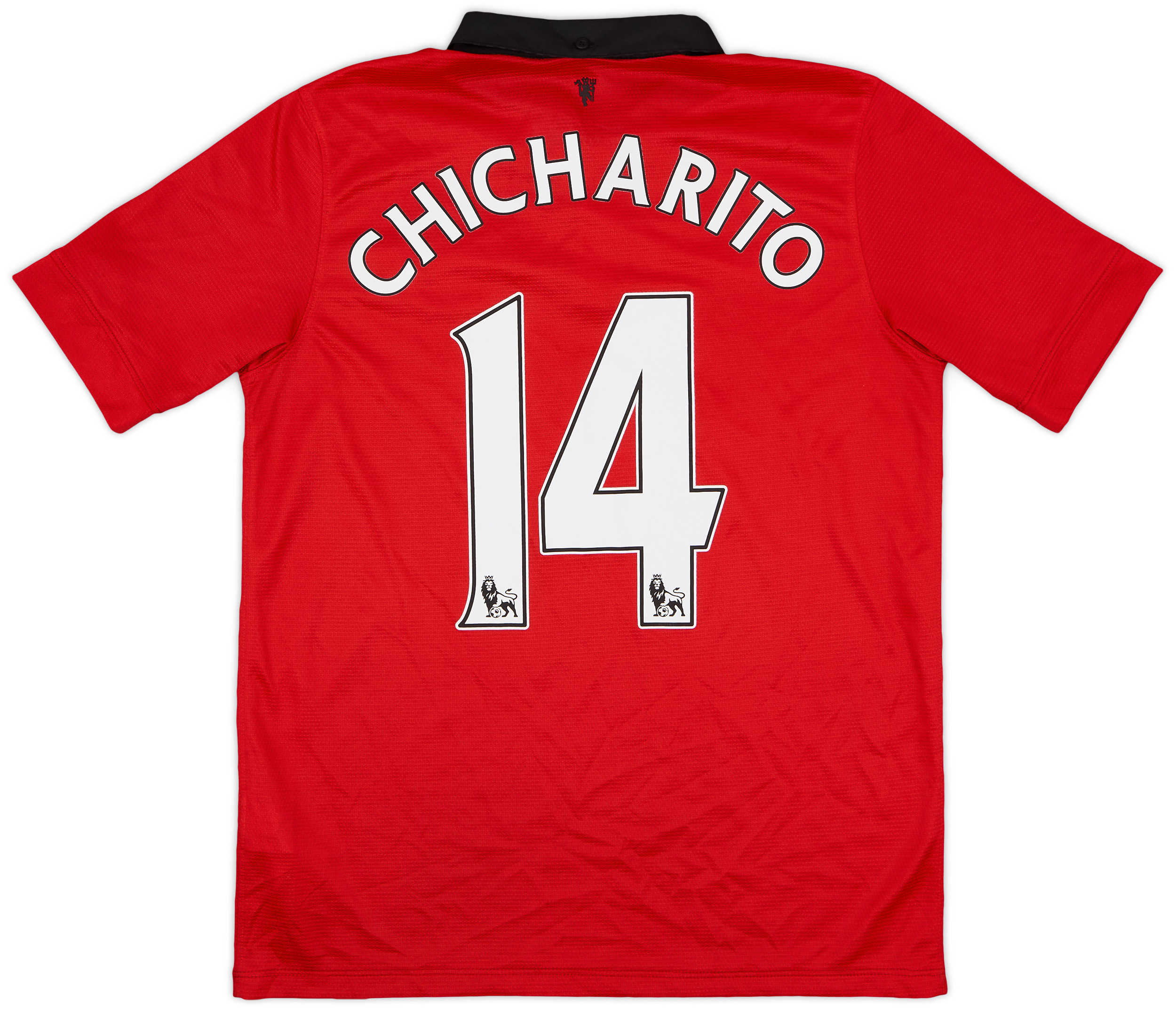 2013-14 Manchester United Home Shirt Chicharito #14 - 8/10 - (XL.Boys)