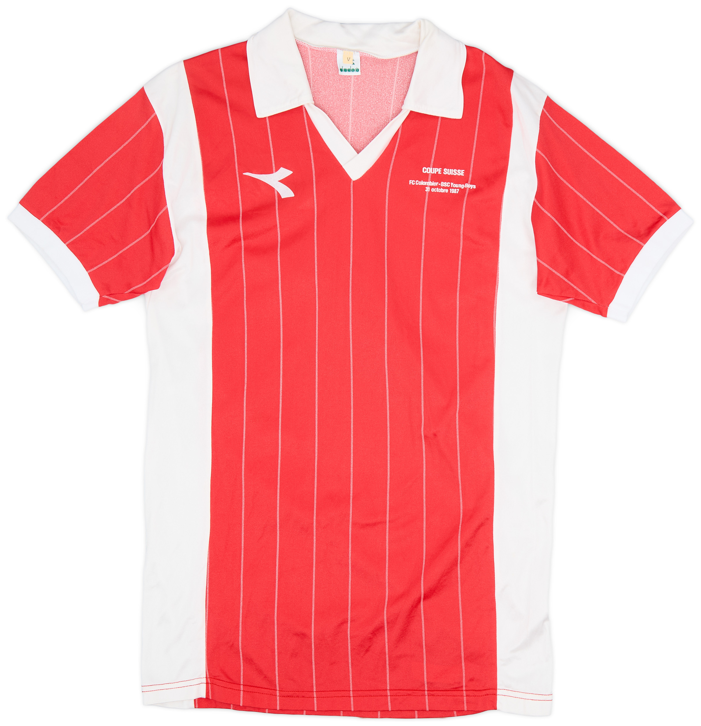 1987 FC Colombier 'vs Young Boys' Home Shirt - 8/10 - (L)