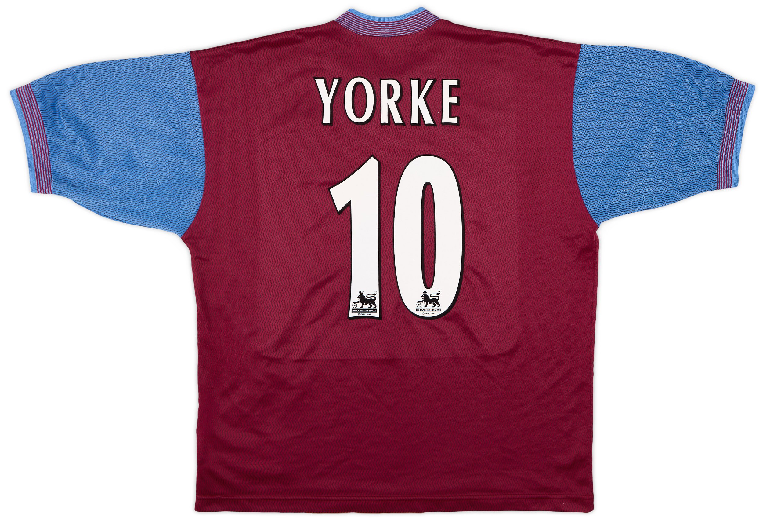 1997-98 Aston Villa Home Shirt Yorke #10 - 8/10 - (XL)