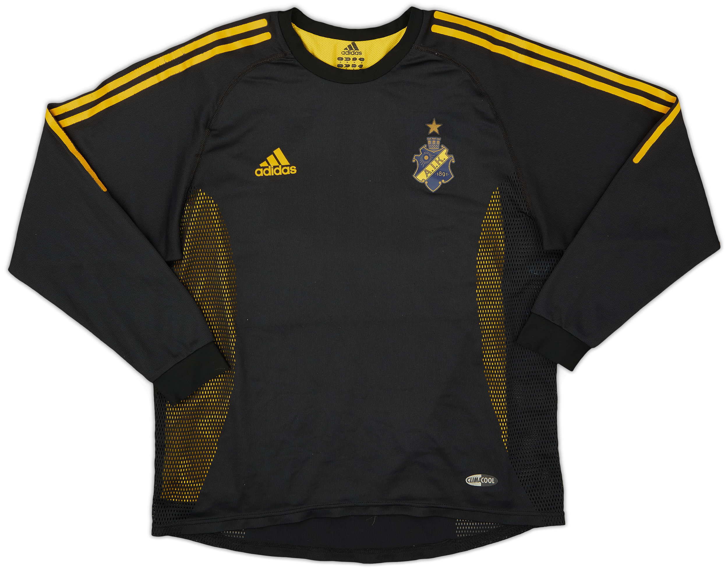 2002-03 AIK Stockholm Player Issue Home L/S Shirt - 6/10 - (M)