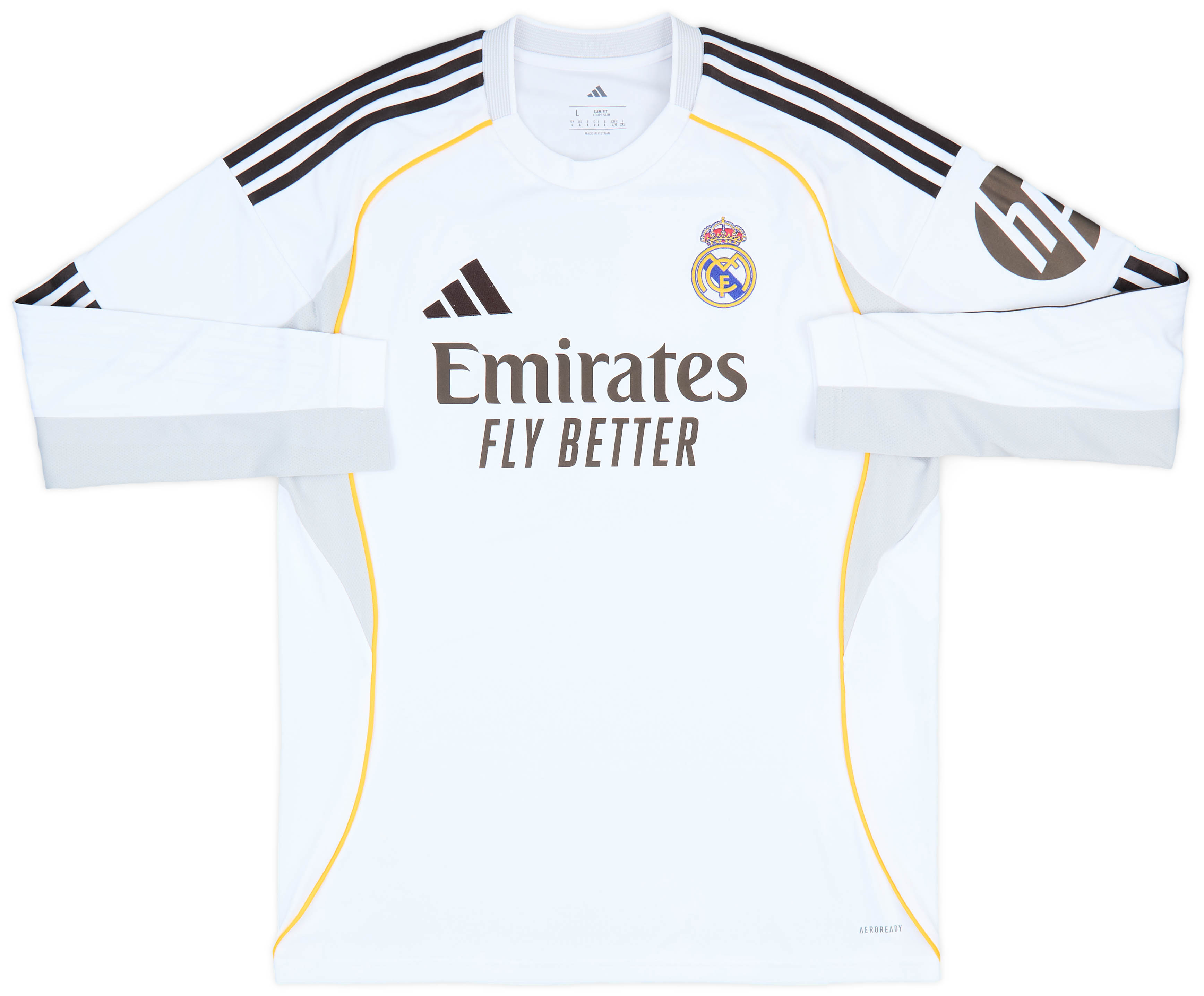 2025-26 Real Madrid Home L/S Shirt Bellingham #5