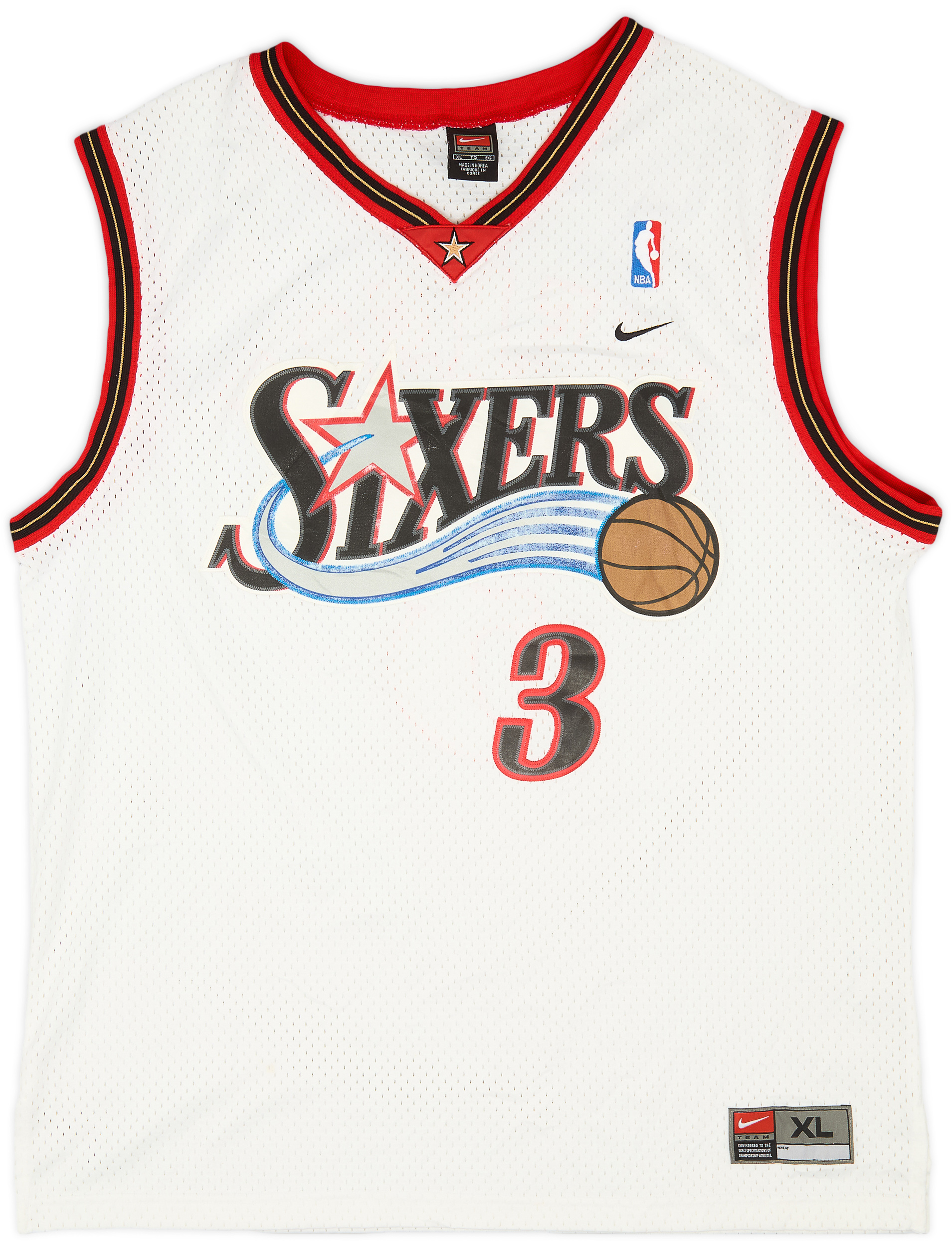 IVERSON 76ers Champion バスケットボールシャツ XL ALLEN IVERSON PHILADELPHIA 76ERS SIXERS JERSEY NBA