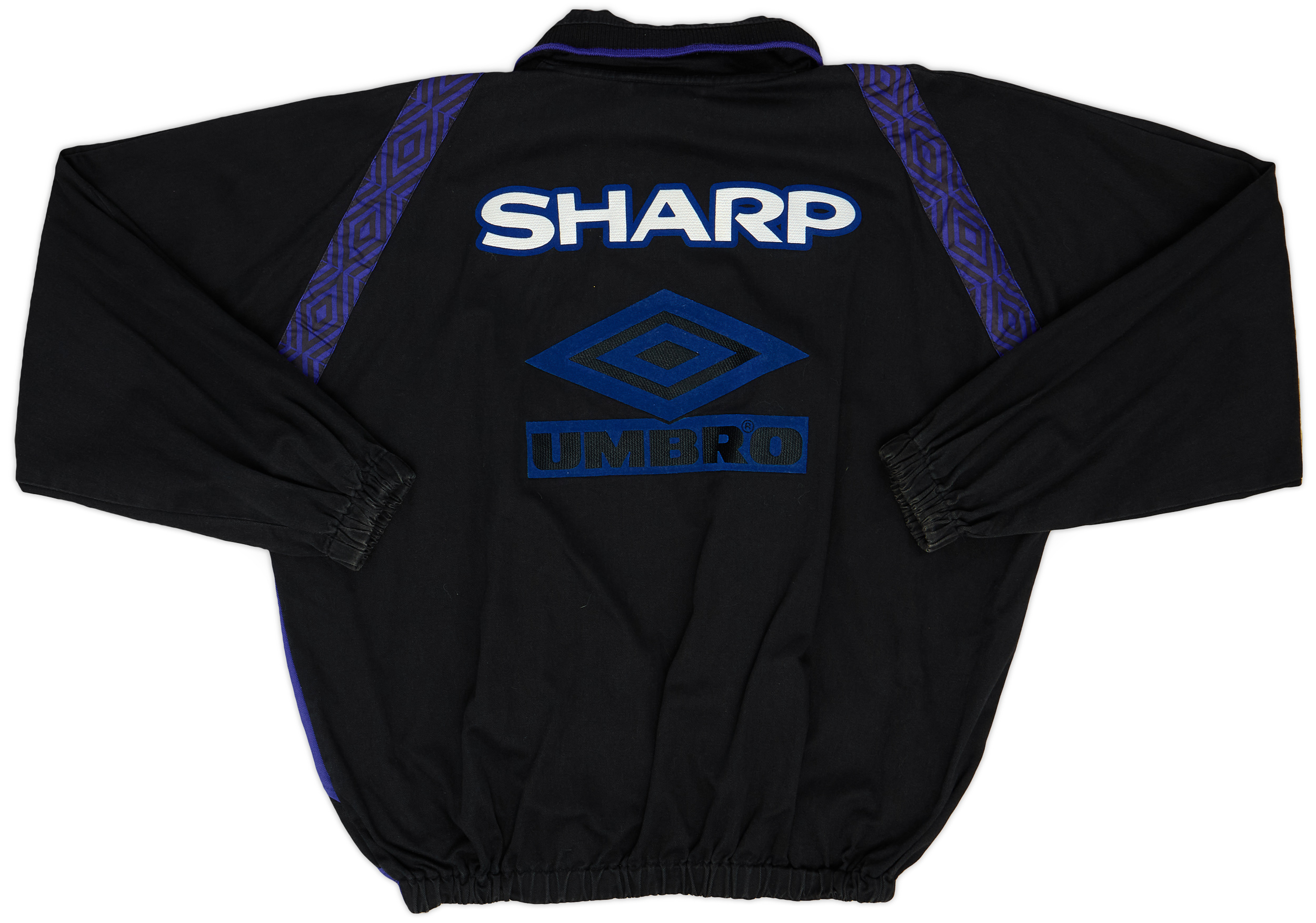1996-97 Manchester United Umbro 1/4 Zip Drill Top - 9/10 - (M)