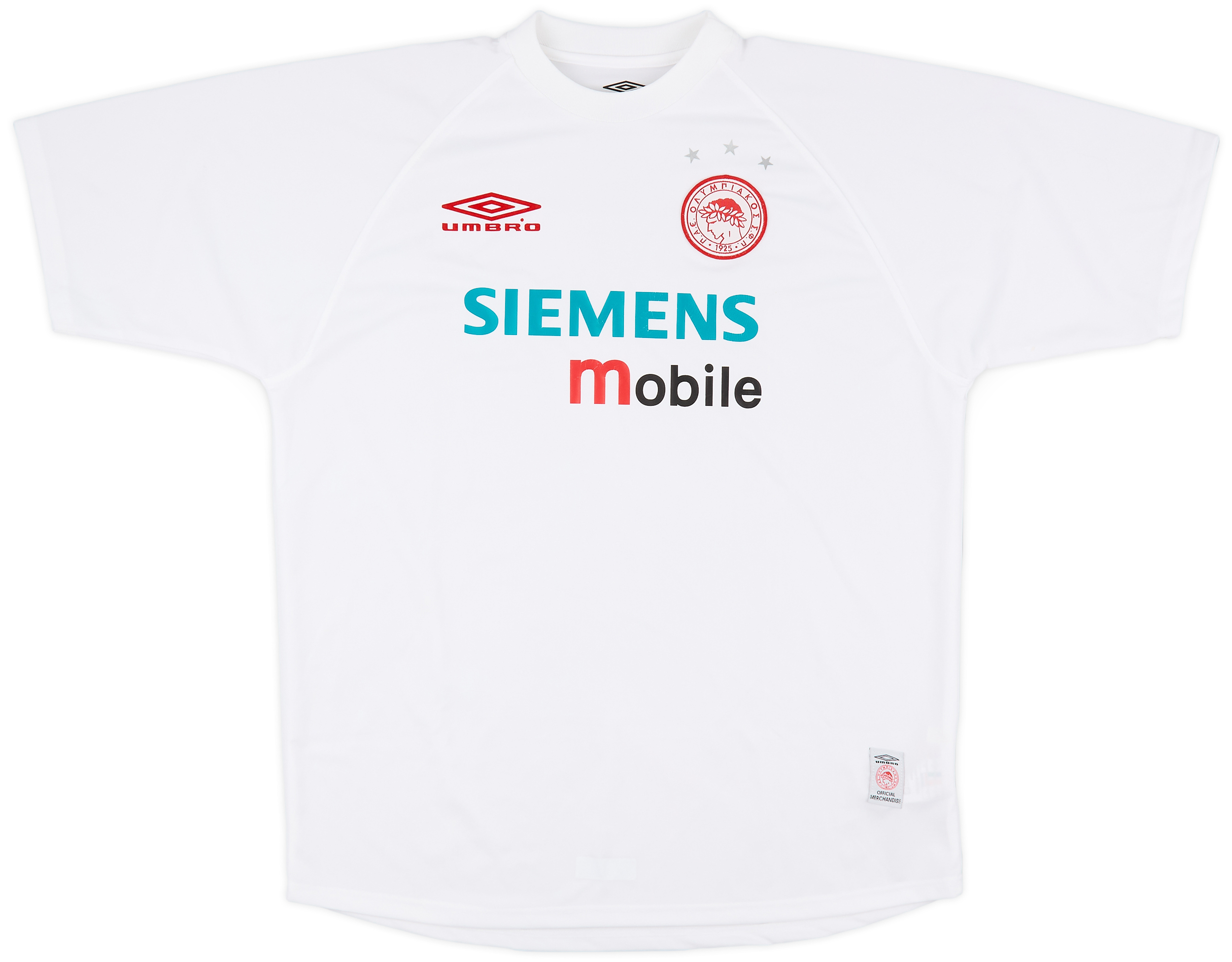 2001-02 Olympiakos Away Shirt - 7/10 - (XL)