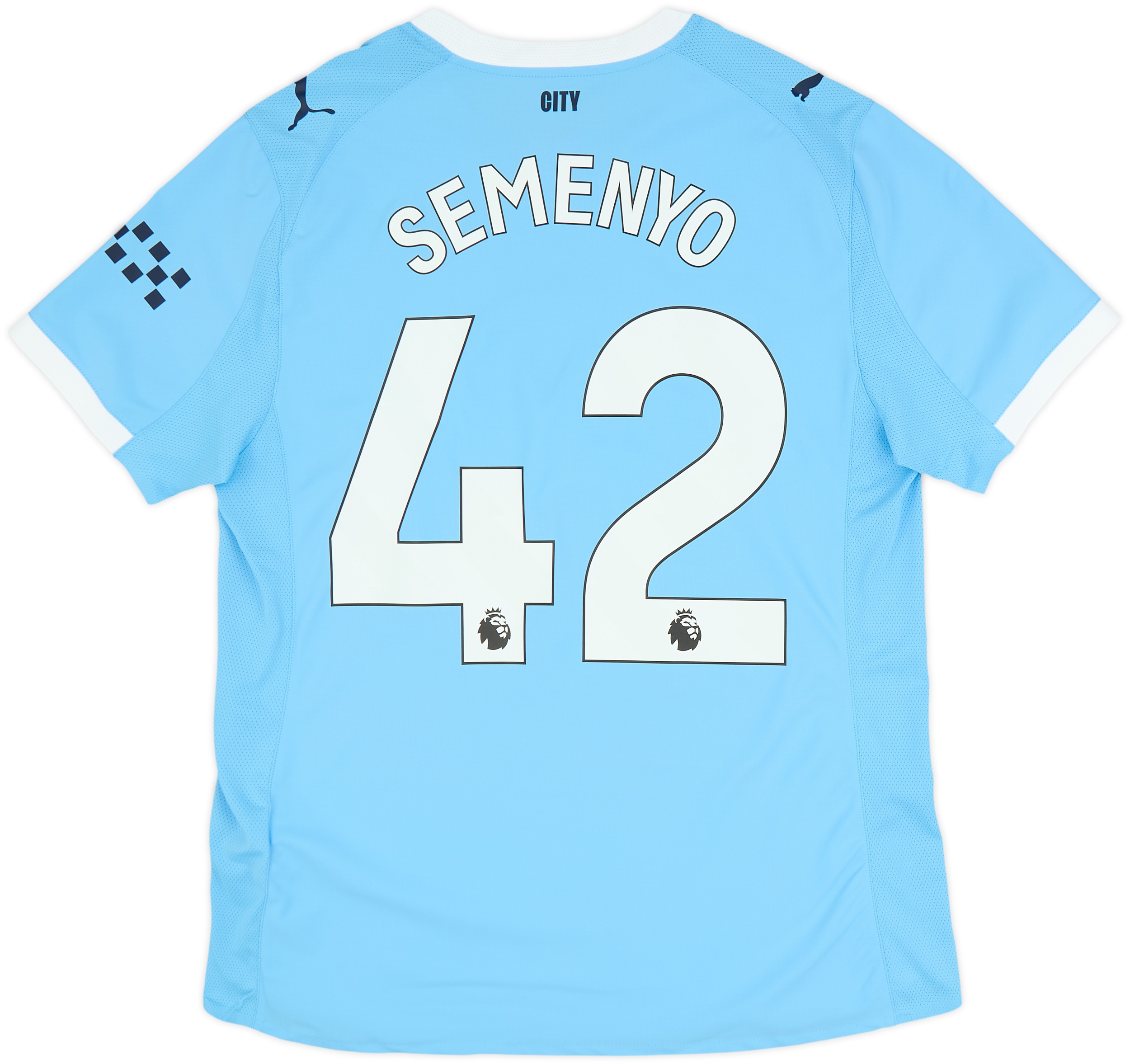2025-26 Manchester City Authentic Home Shirt Semenyo #42