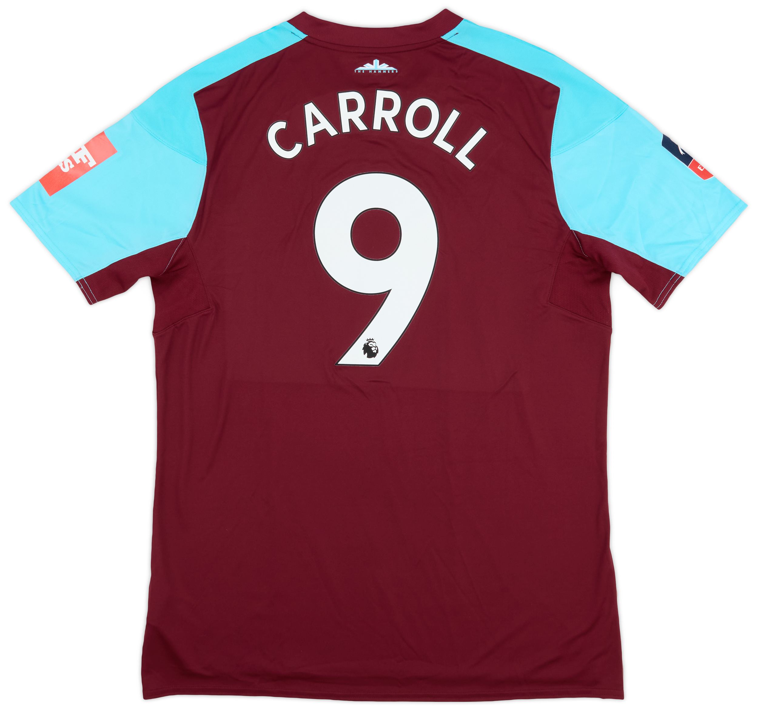 201718 West Ham Match Issue FA Cup Home Shirt Carroll 9