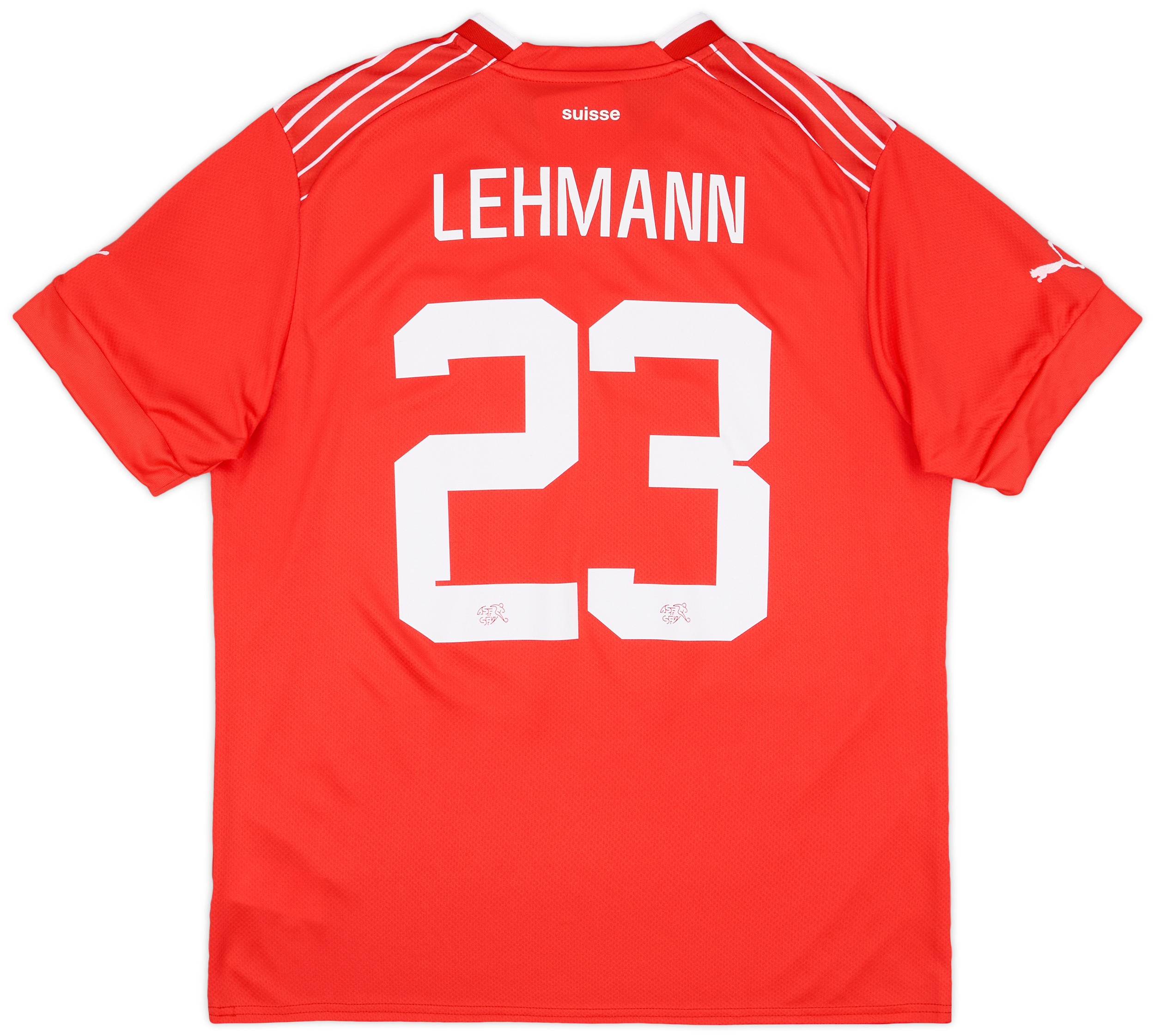 2022-23 Switzerland Women's Home Shirt Lehmann #23 (Unisex fit)