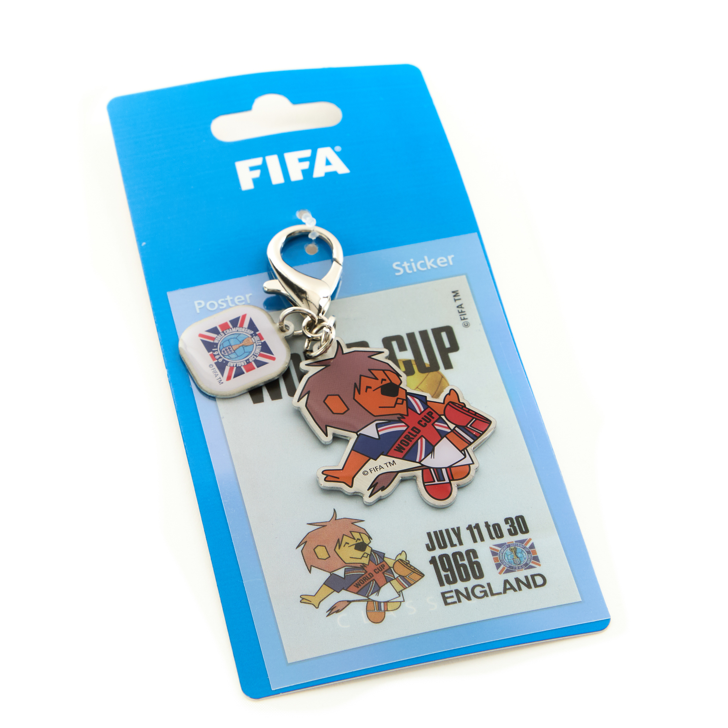 Porte-clés Plastéco - Coupe Du Monde Football 1966 Uruguay - Vintage Key Ring