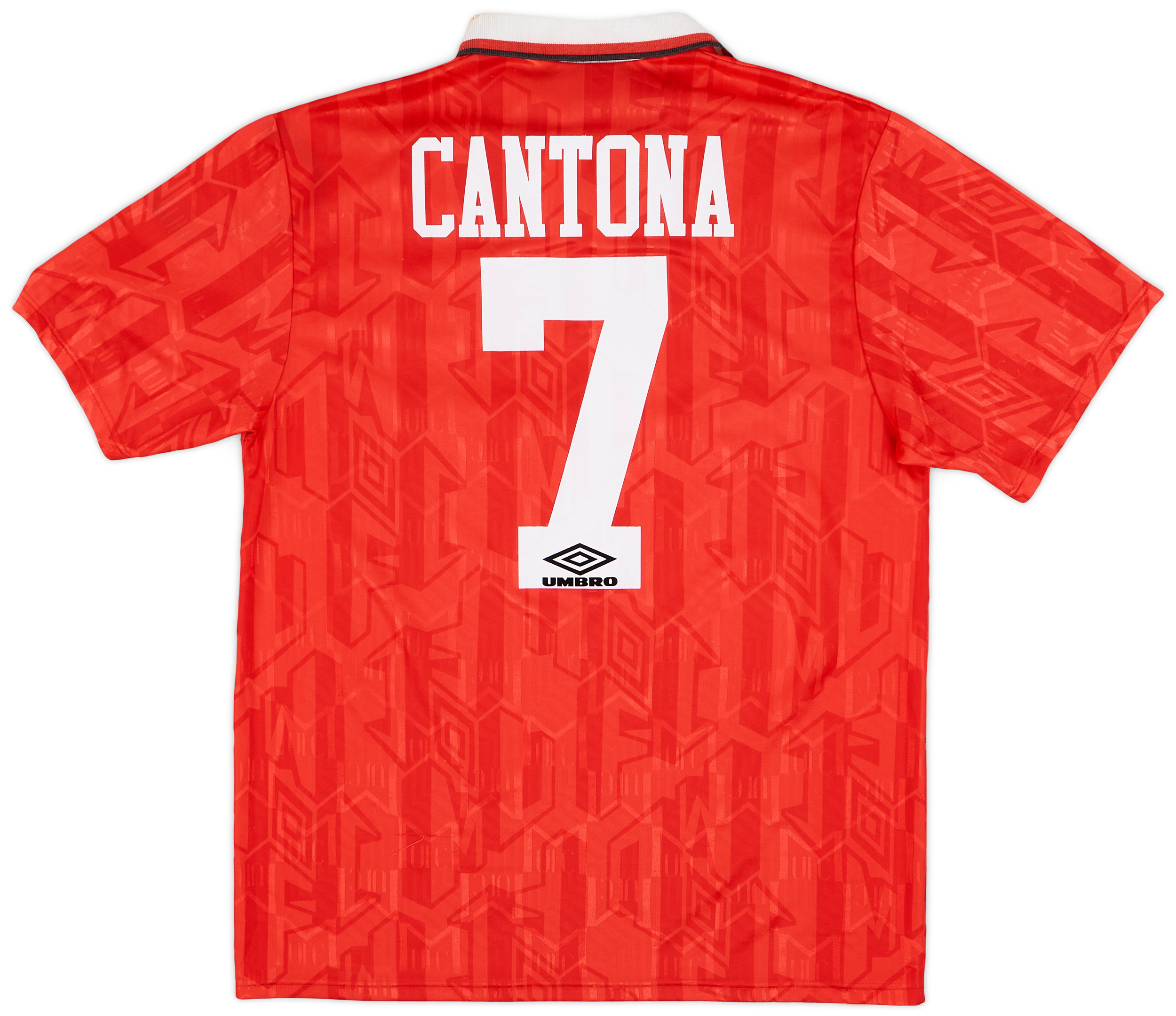 1992-93 Manchester United Home Shirt Cantona #7 - 7/10 - (L)