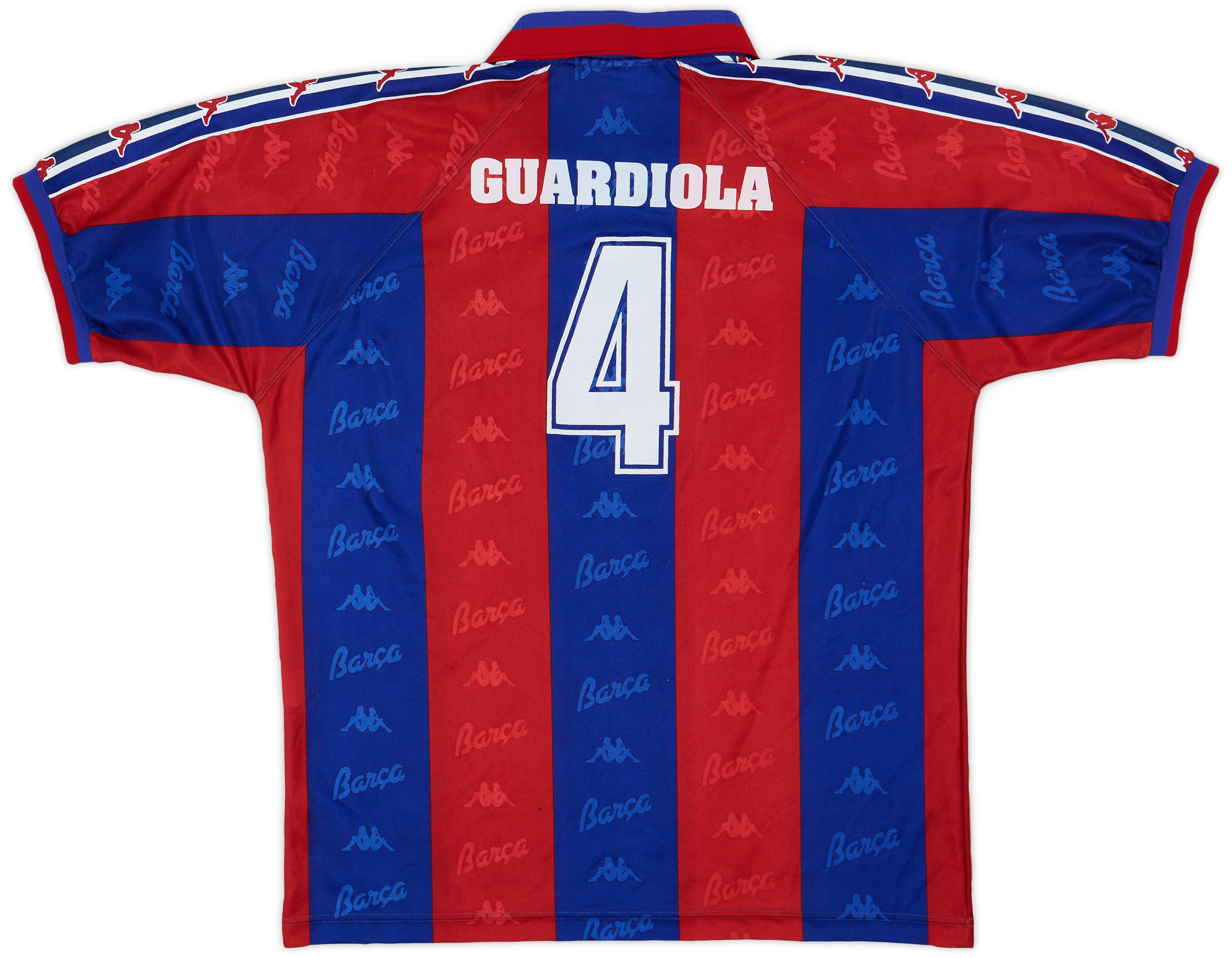 スペイン代表 GUARDIOLA 4番 ジャージ 1999-02 Spain Home Shirt Guardiola #4 - 9/10 - (XL)