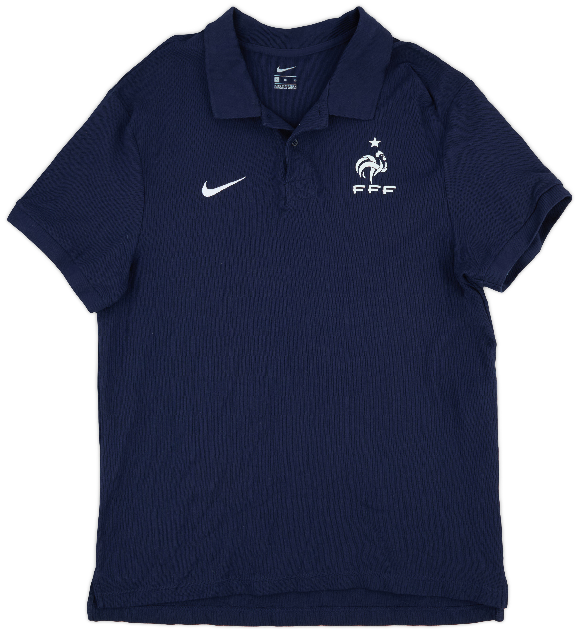 Nike France Football Long Sleeved Blue Polo Shirt XXL main image 0