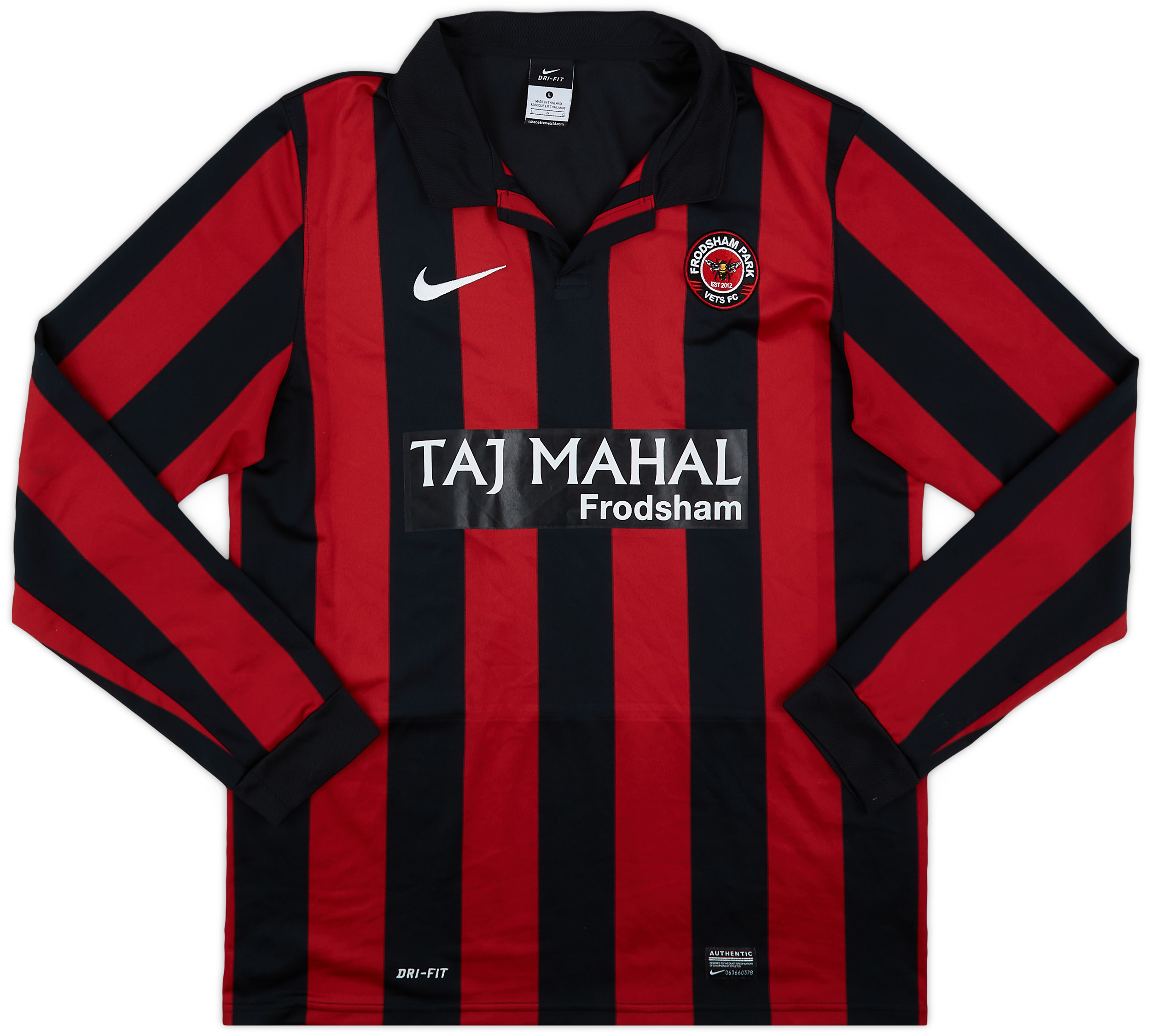 2012-13 Nike Template L/S Shirt (Frodsham Park Vets) #7 - 9/10 - (L)