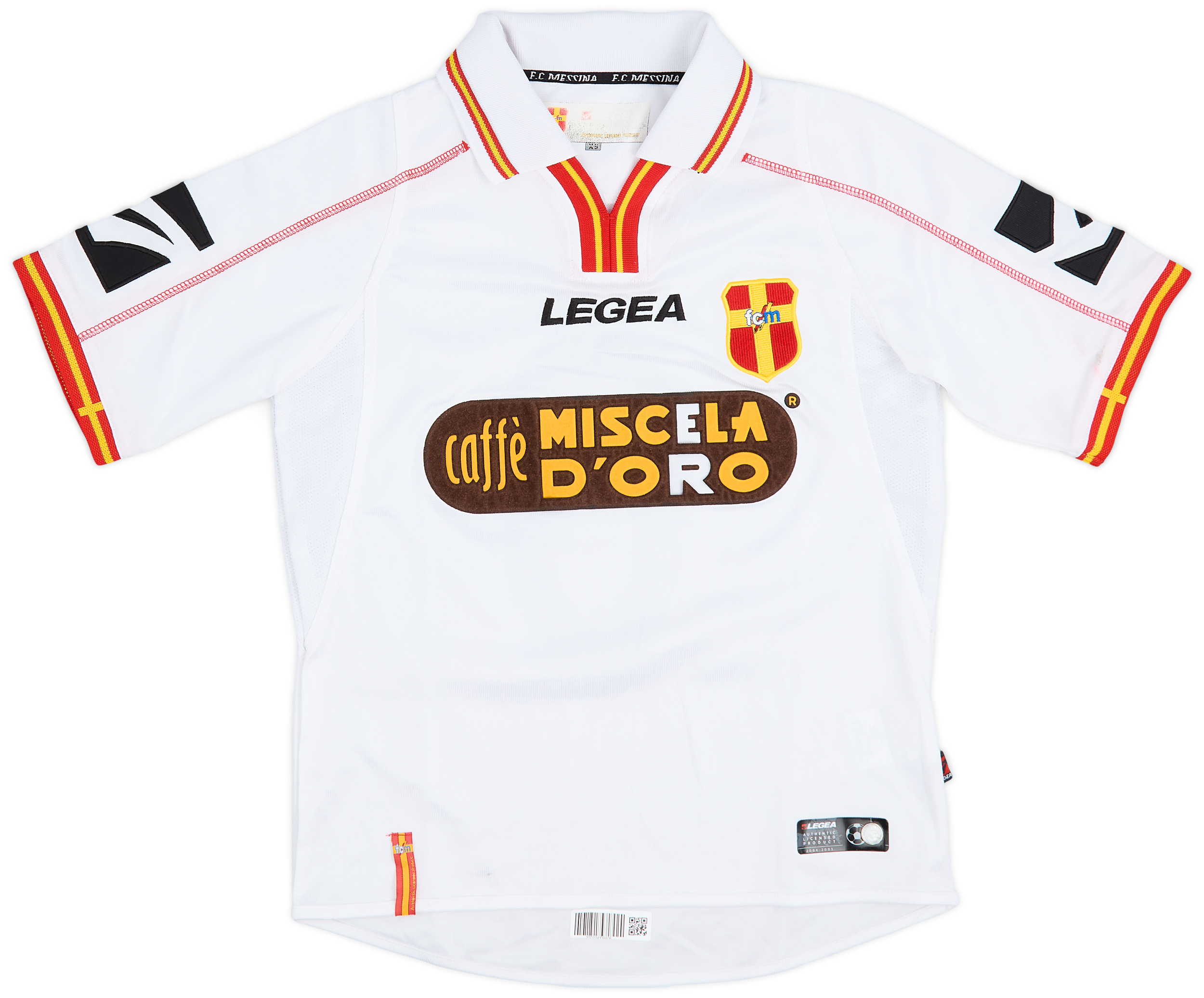 Maglia Messina PARISI Match Worn – Maillot Vintage Porté En Match