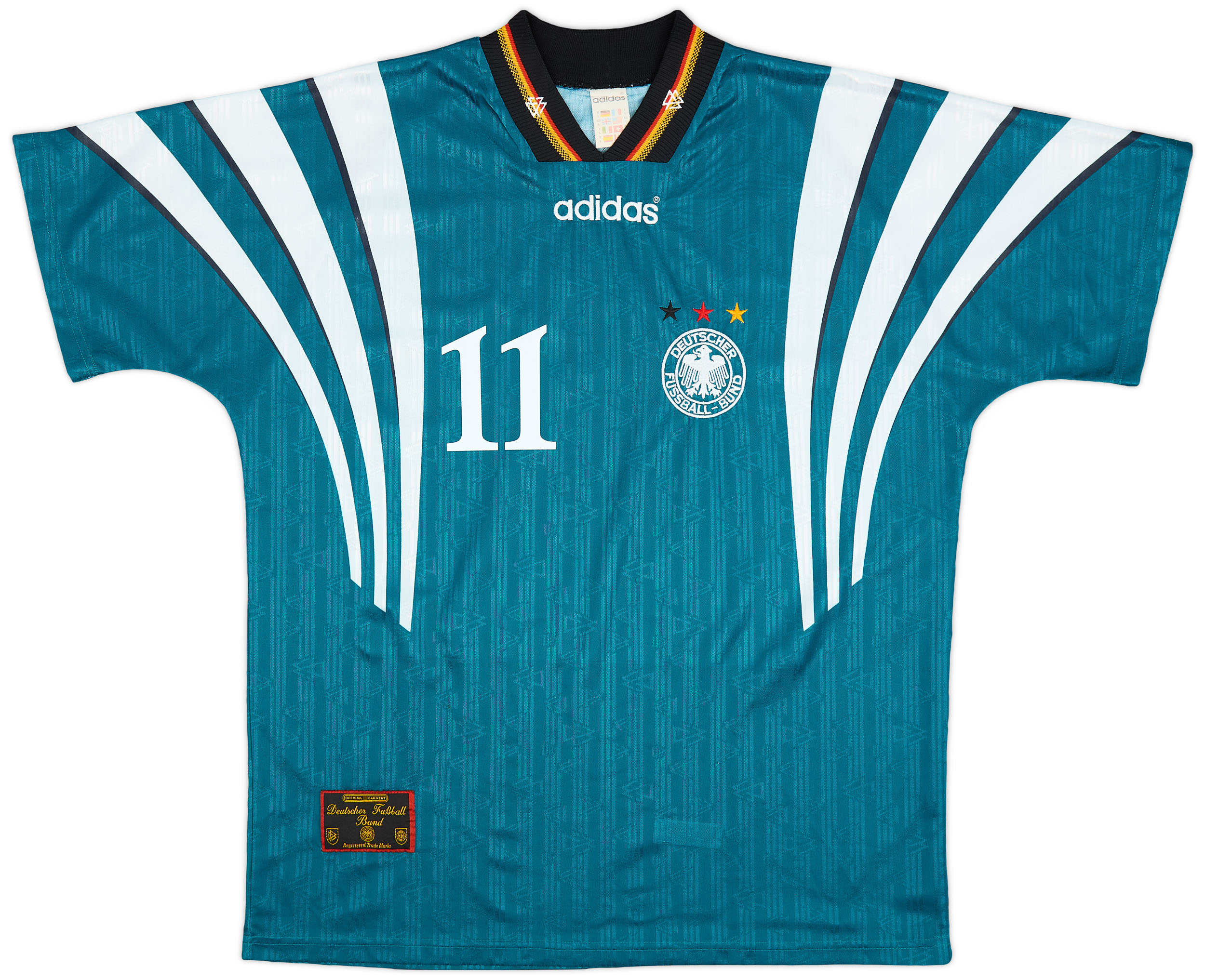 1996-98 Germany Away Shirt Kuntz #11 - 9/10 - (L)