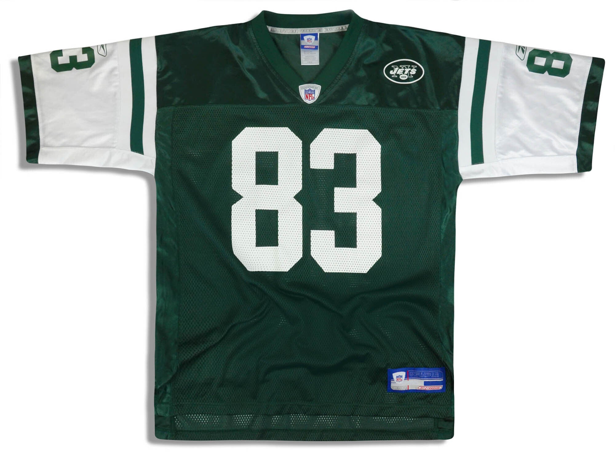 New York Jets ユニフォーム 89 Reebok L REEBOK NFL EQUIPMENT NEW YORK JETS MARK SANCHEZ #6 JERSEY