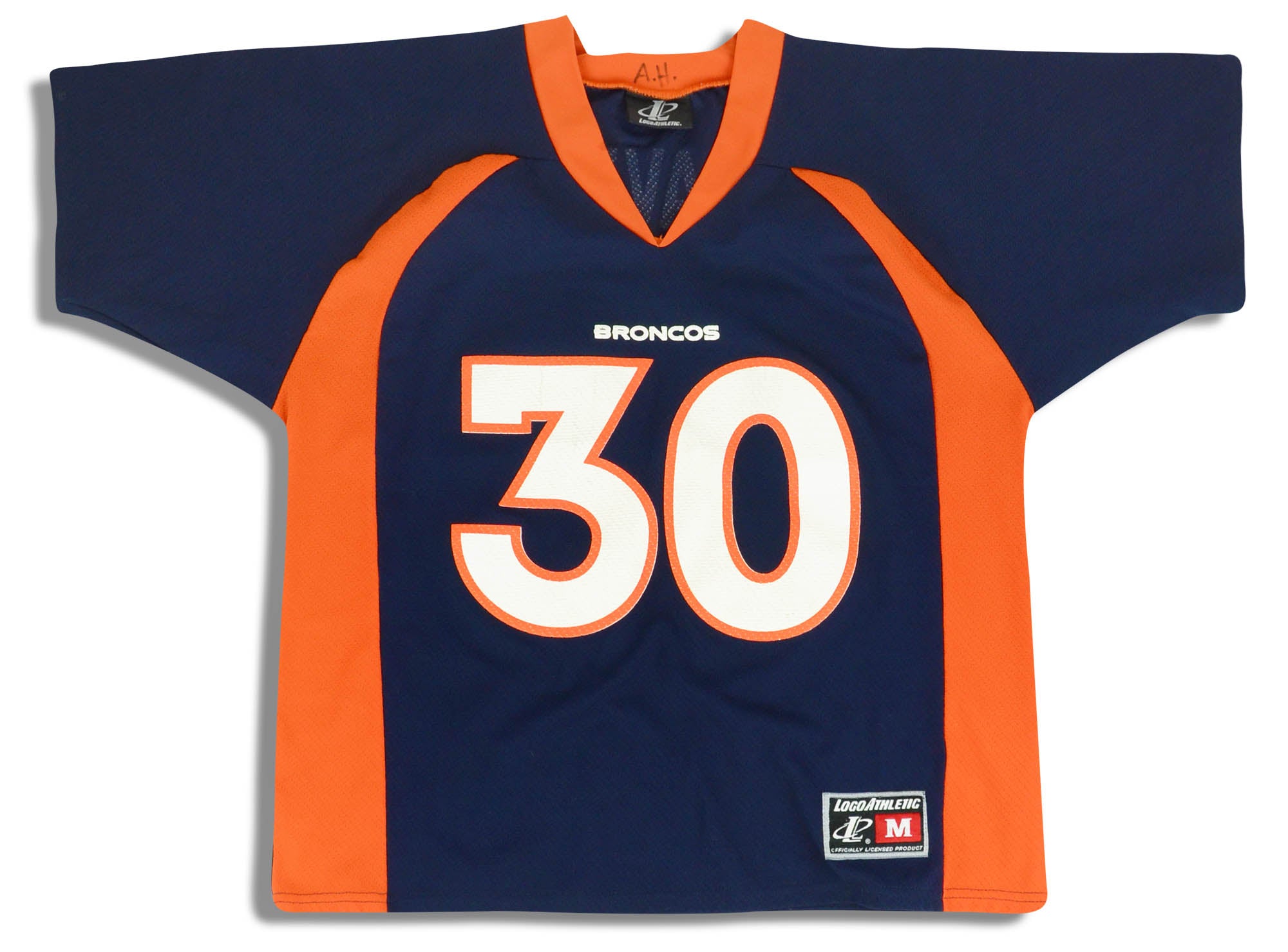 1997-00 Denver Broncos Davis #30 Logo Athletic Jersey (Home) M