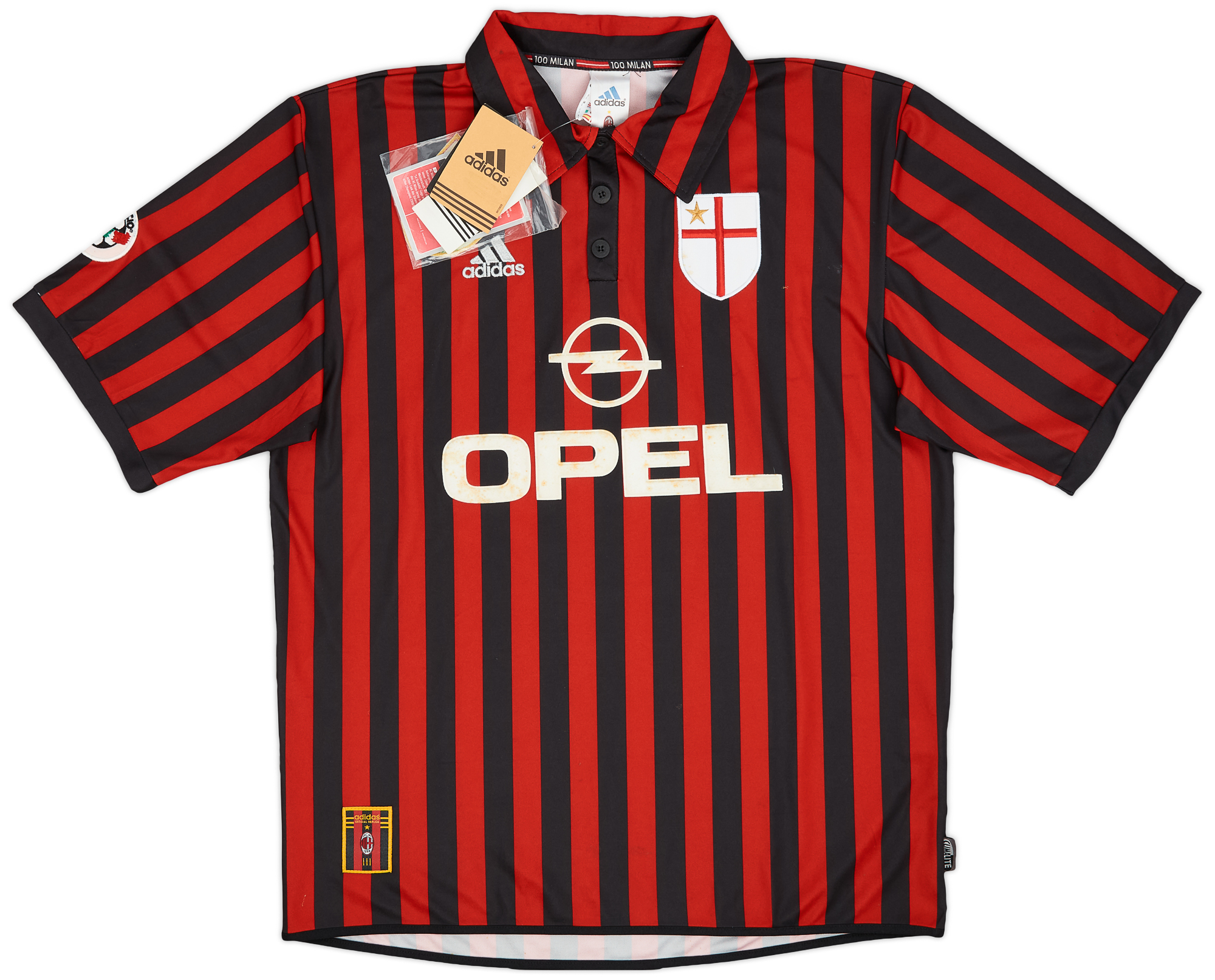 1999-00 AC Milan Centenary Home Shirt Maldini #3 (L)