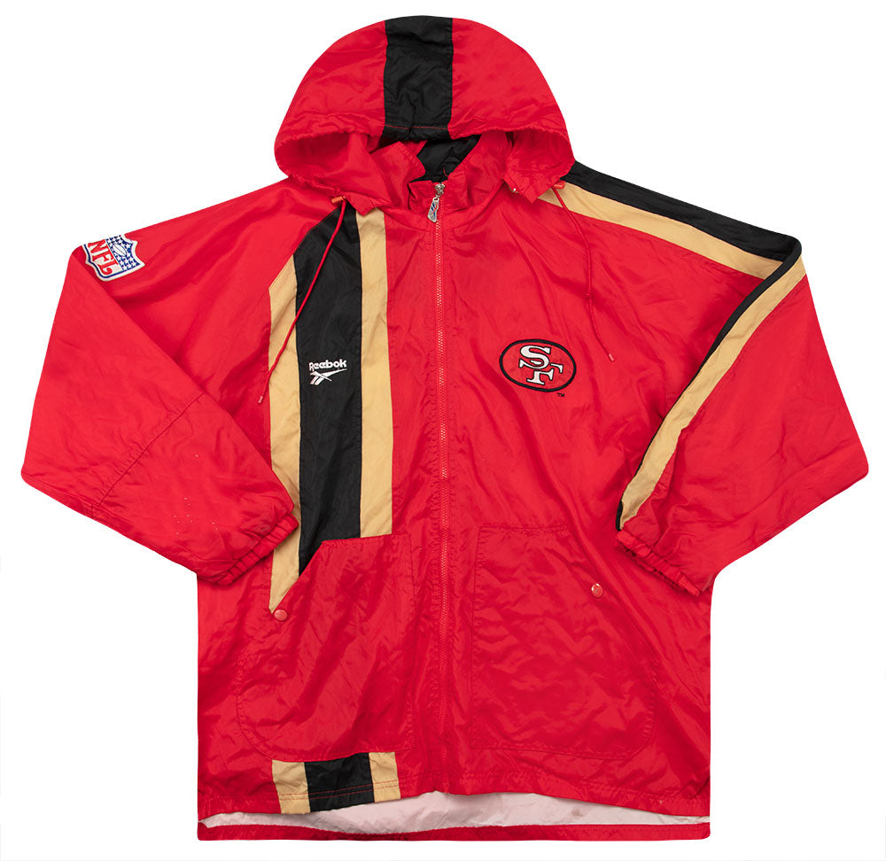 1996 SAN FRANCISCO 49ERS REEBOK WINBREAKER JACKET XXL