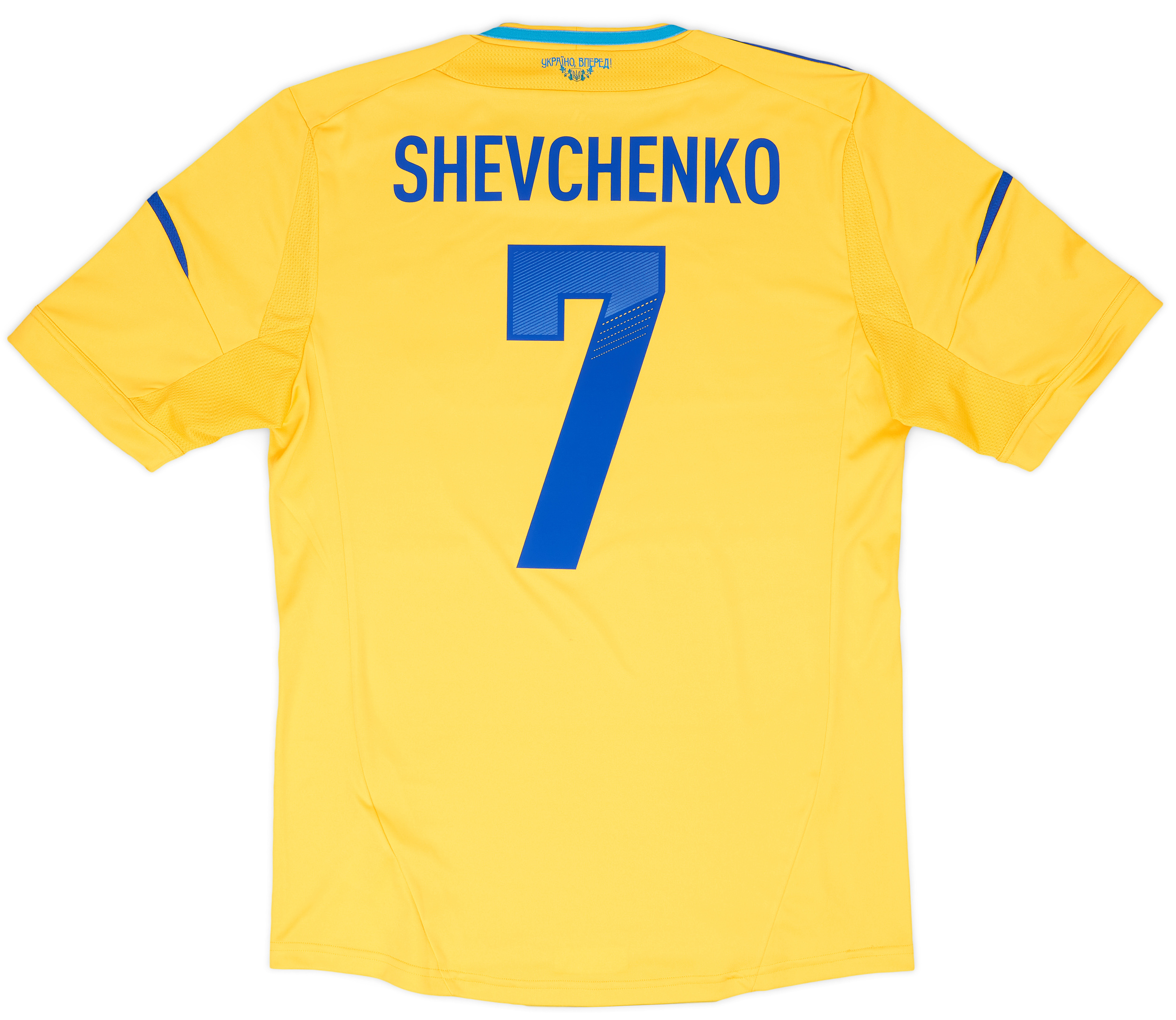 2011-13 Ukraine Home Shirt Shevchenko #7 - 8/10 - (M)