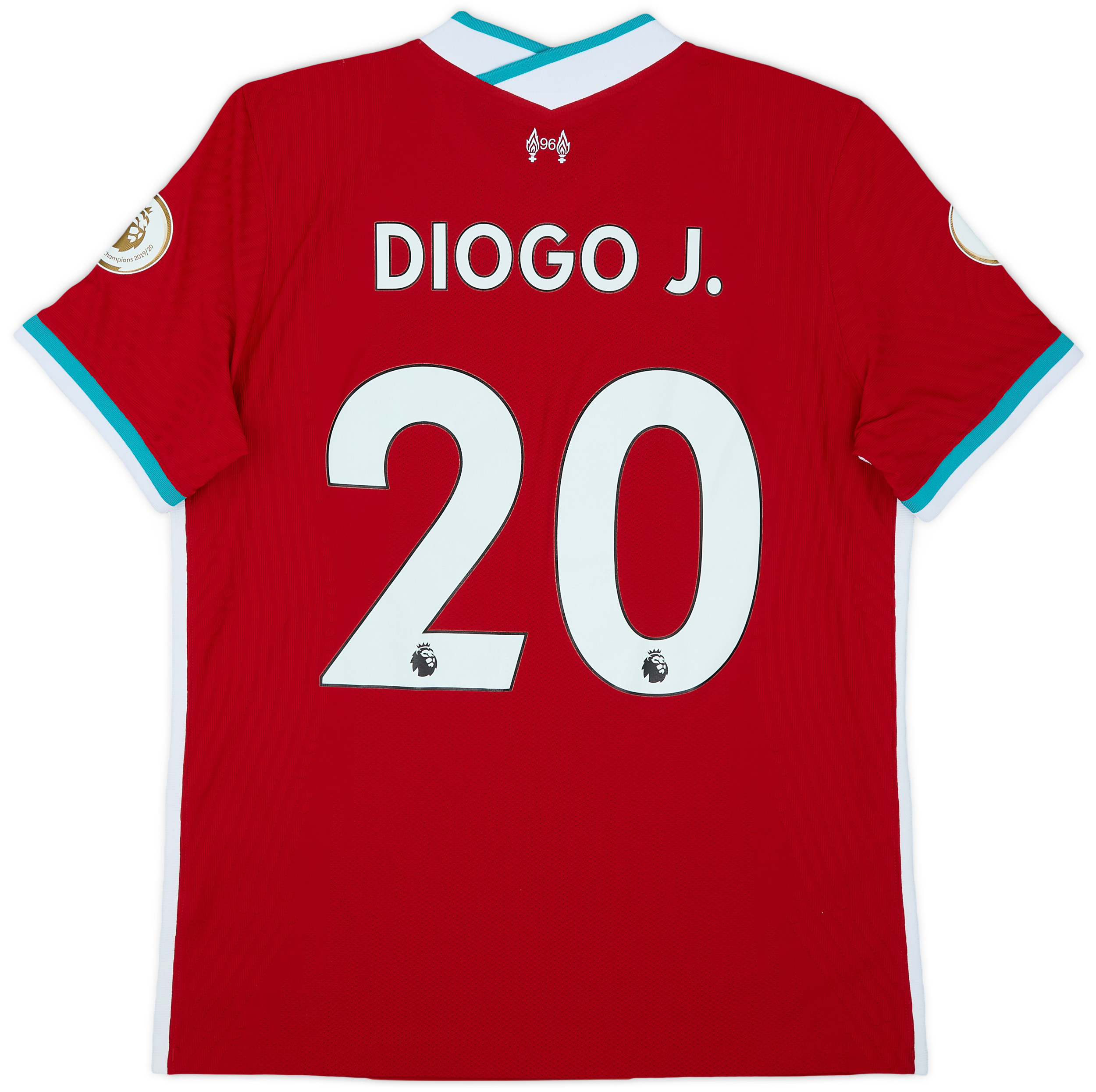 2020-21 Liverpool Authentic Home Shirt Diogo J. #20 - 10/10