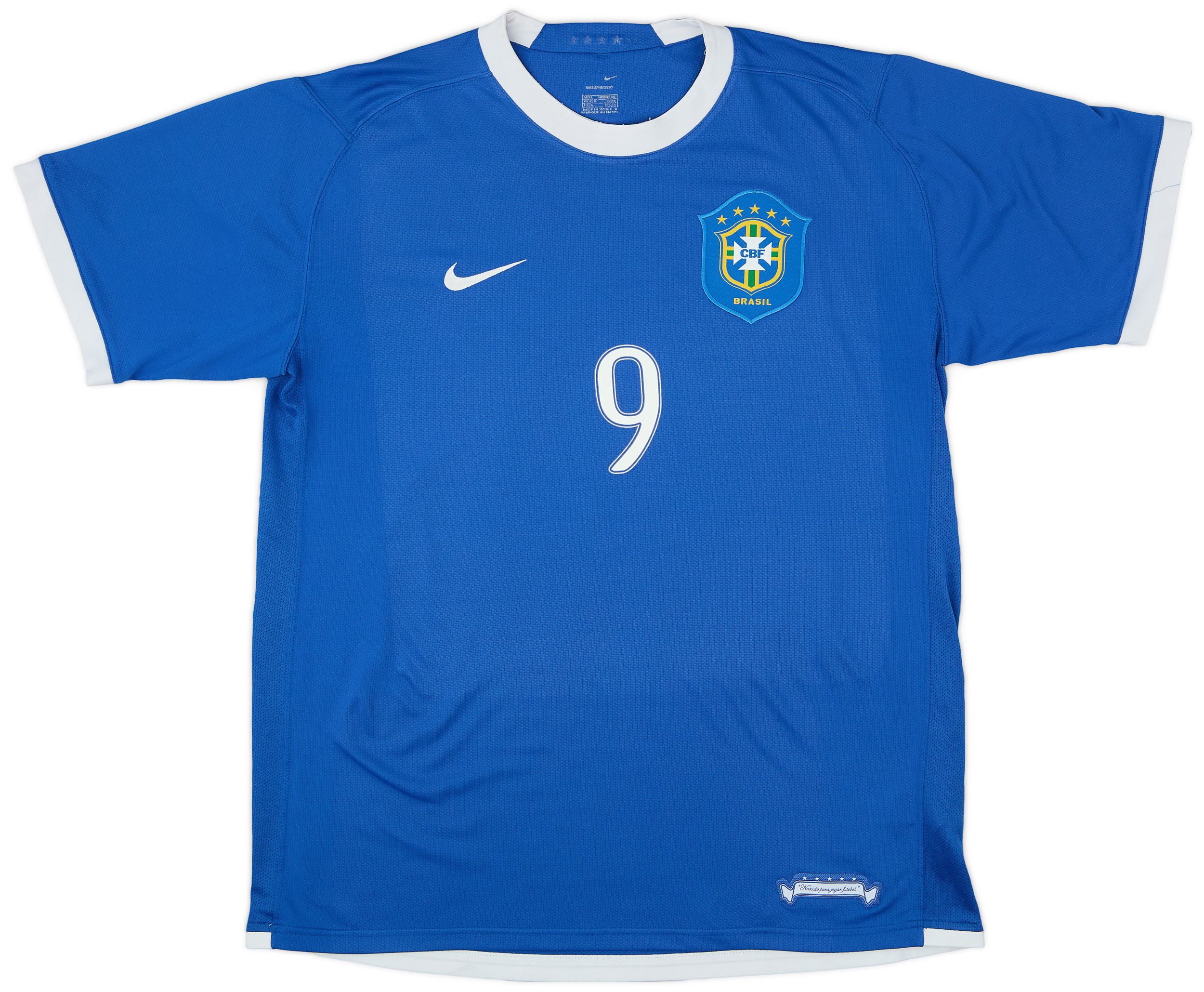 2006-07 Brazil Away Shirt Ronaldo #9 - 7/10 - (L)