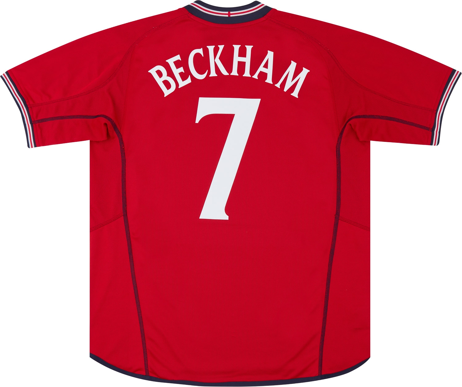 2002-04 England Away Shirt Beckham #7 - 6/10 - (S)
